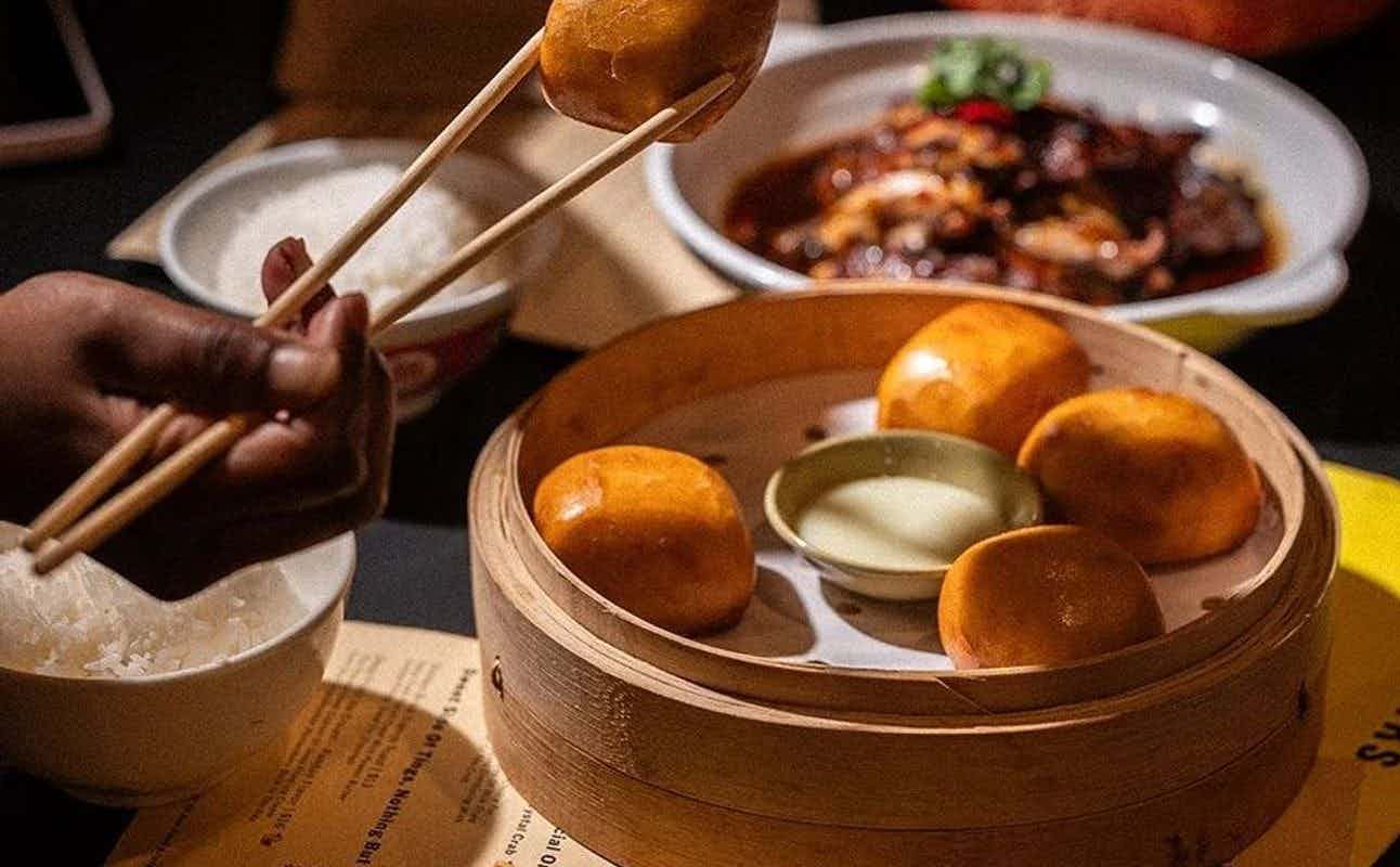 Enjoy Cantonese, Chinese, Vegetarian options, Restaurant, Late night, Table service, $$$$, Families and Groups cuisine at Duk Inn in Newtown, Sydney