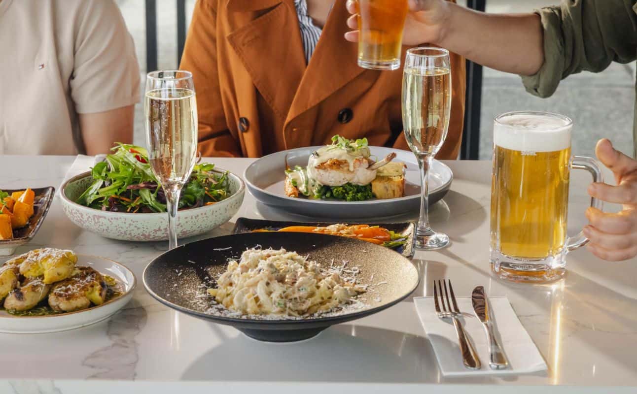 Enjoy Australian, Vegan options, Restaurant, Free wifi, Highchairs available, Indoor & outdoor seating, Private dining, Table service, Waterfront, $$$$, Live music, Groups and Families cuisine at Altitude Restaurant in Lauderdale, Hobart