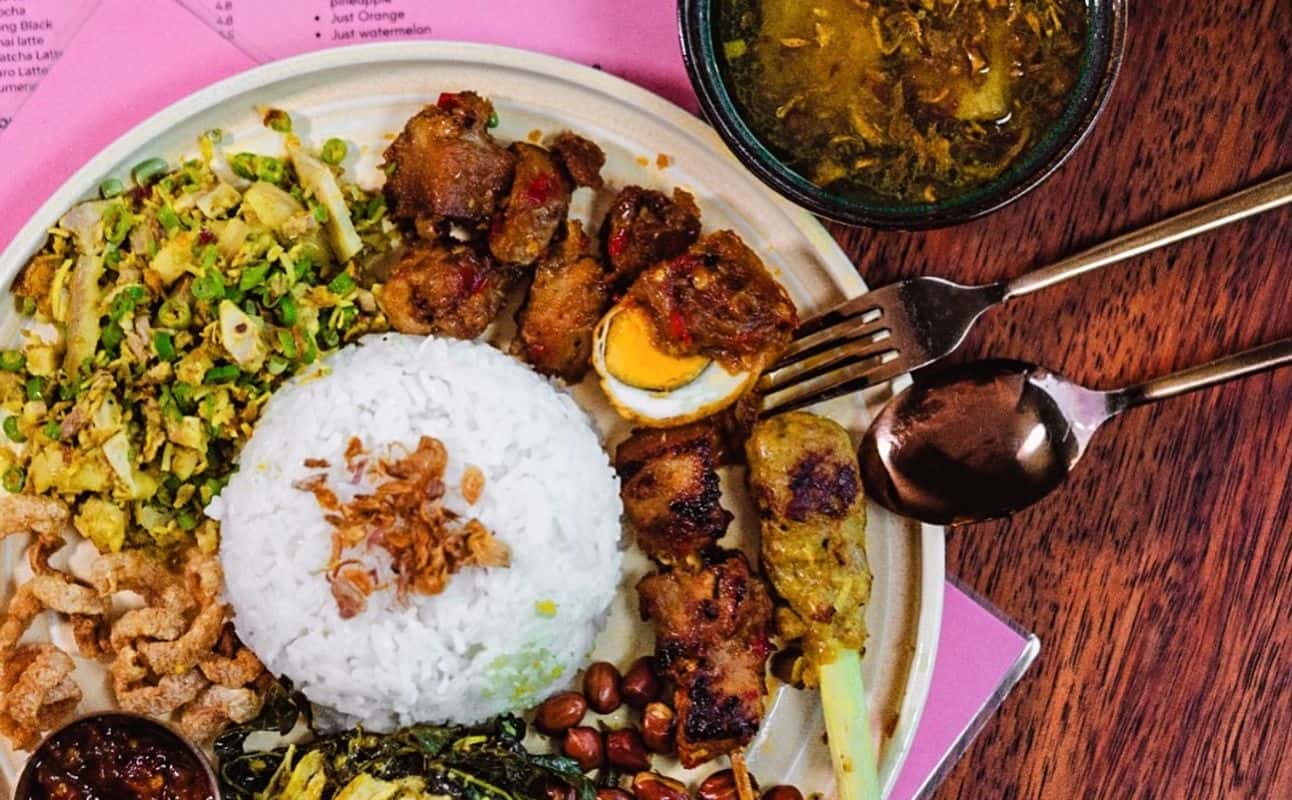 Enjoy Balinese, Asian, Vegetarian options, Cafe, Restaurant, Table service, Child friendly, $$, Date night and Families cuisine at Ariana's Place in Newtown, Sydney