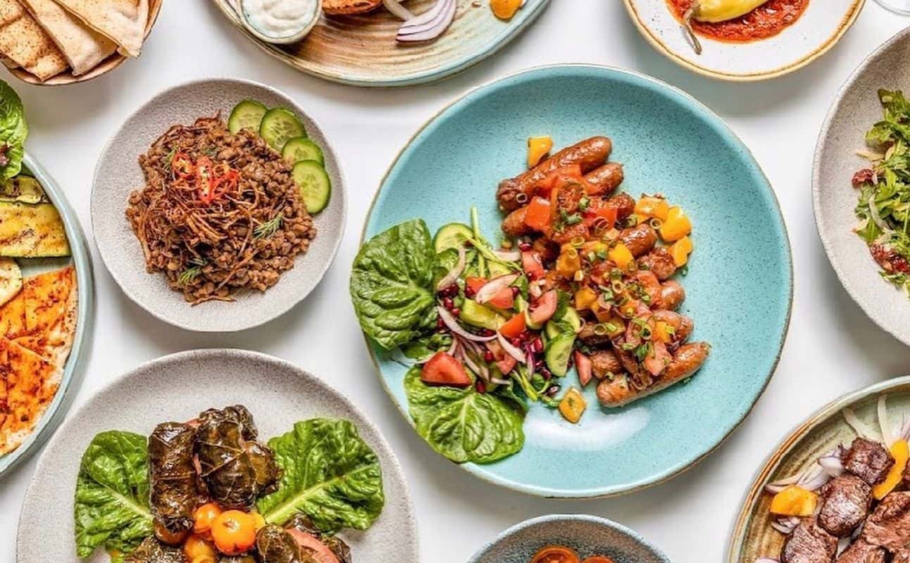 Enjoy Middle Eastern, Lebanese, Vegetarian options, Vegan options, Restaurant, Highchairs available, Indoor & outdoor seating, Street parking, Table service, Waterfront, Wheelchair accessible, $$$, Families and Groups cuisine at Jounieh in Dawes Point, Sydney