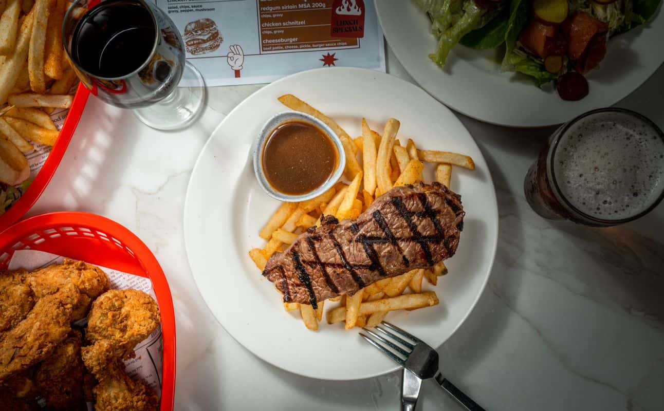 Enjoy Australian, Burgers, American, Restaurant, $, Families, Groups and Special occasion cuisine at Bob's Bar at the Barracks in Sydney CBD and Inner Suburbs, Sydney