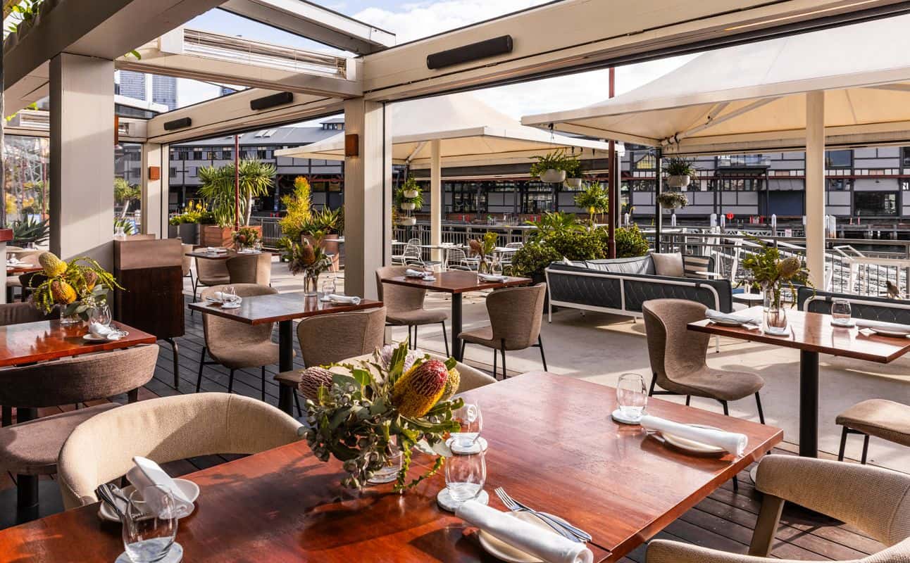 Enjoy Australian, Seafood, Vegetarian options, Gluten Free options, Restaurant, Private dining, Indoor & outdoor seating, $$$$, Groups, Views, Date night and Hidden gems cuisine at PIER dining in Walsh Bay, Sydney