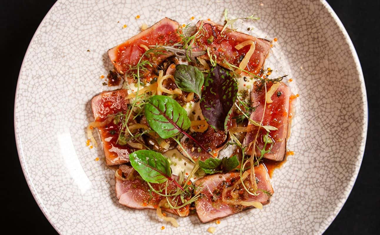 Enjoy Asian, Fusion, Australian, Gluten Free options, Restaurant, Cocktail bar, Wine bar, Indoor & outdoor seating, Private dining, Highchairs available, Table service, Waterfront, $$$$, Families, Groups and Date night cuisine at Ladybird Restaurant & Bar in Main Beach, Gold Coast