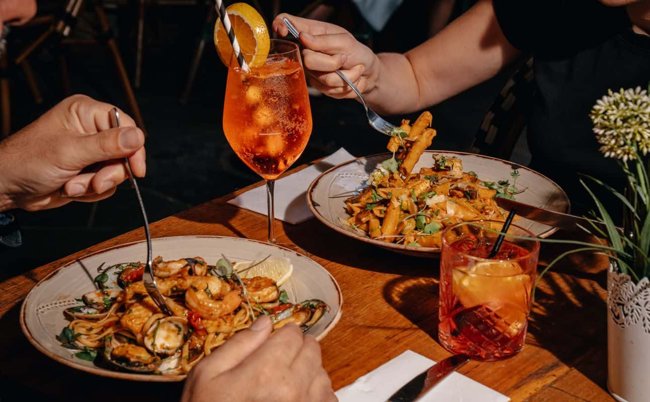 Enjoy Australian, Cafe, Vegetarian options, Vegan options, Gluten Free options, Cafe, Restaurant, Indoor & outdoor seating, Highchairs available, Wheelchair accessible, Table service, $$$, Families and Groups cuisine at Vespa Rossa - Degraves in Melbourne City, Melbourne