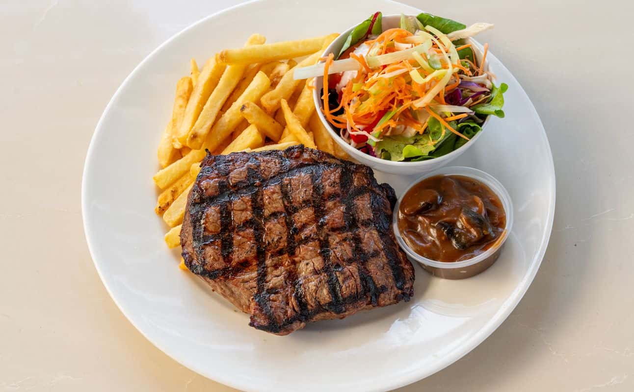 Enjoy Australian, Vegan options, Hotel restaurant, Highchairs available, Indoor & outdoor seating, Wheelchair accessible, $$$, Groups and Families cuisine at Beachmere Hotel in Beachmere, Sunshine Coast