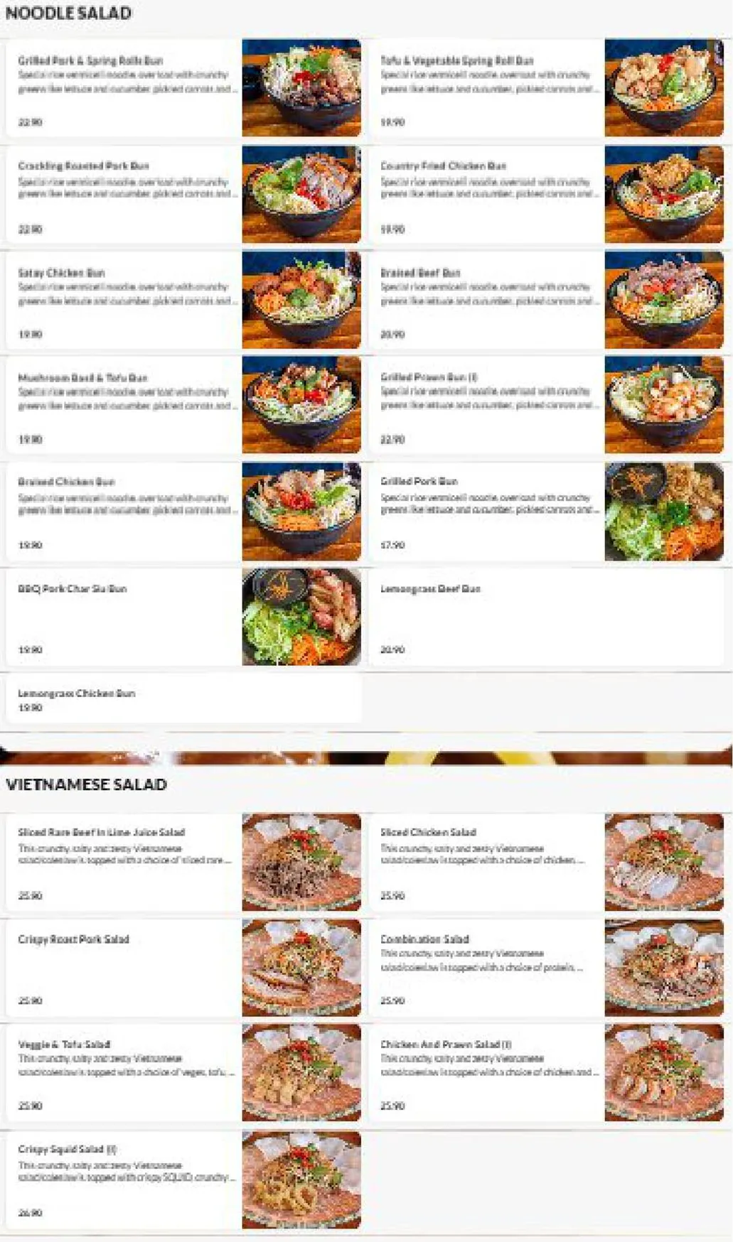 OGRILL / Saigon Express Lounge & Bar menu, page 9