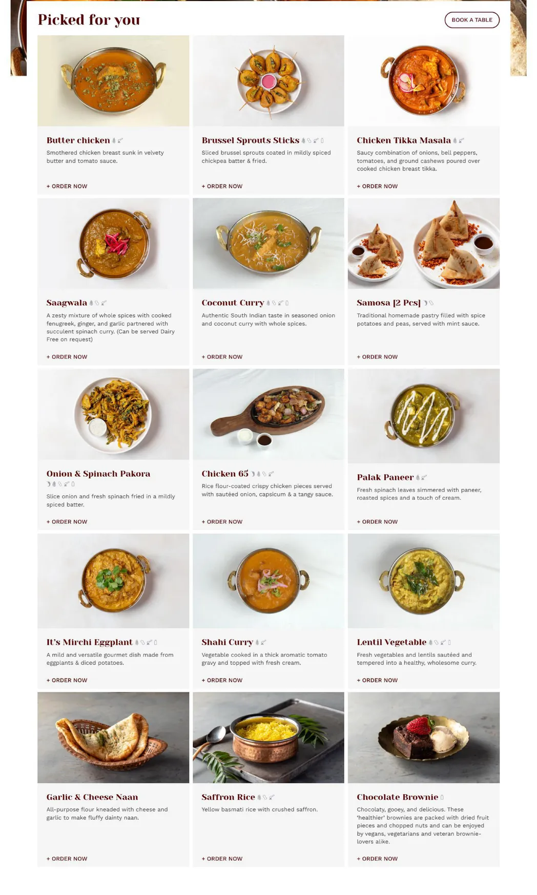 It's Mirchi Healthy Indian menu, page 4