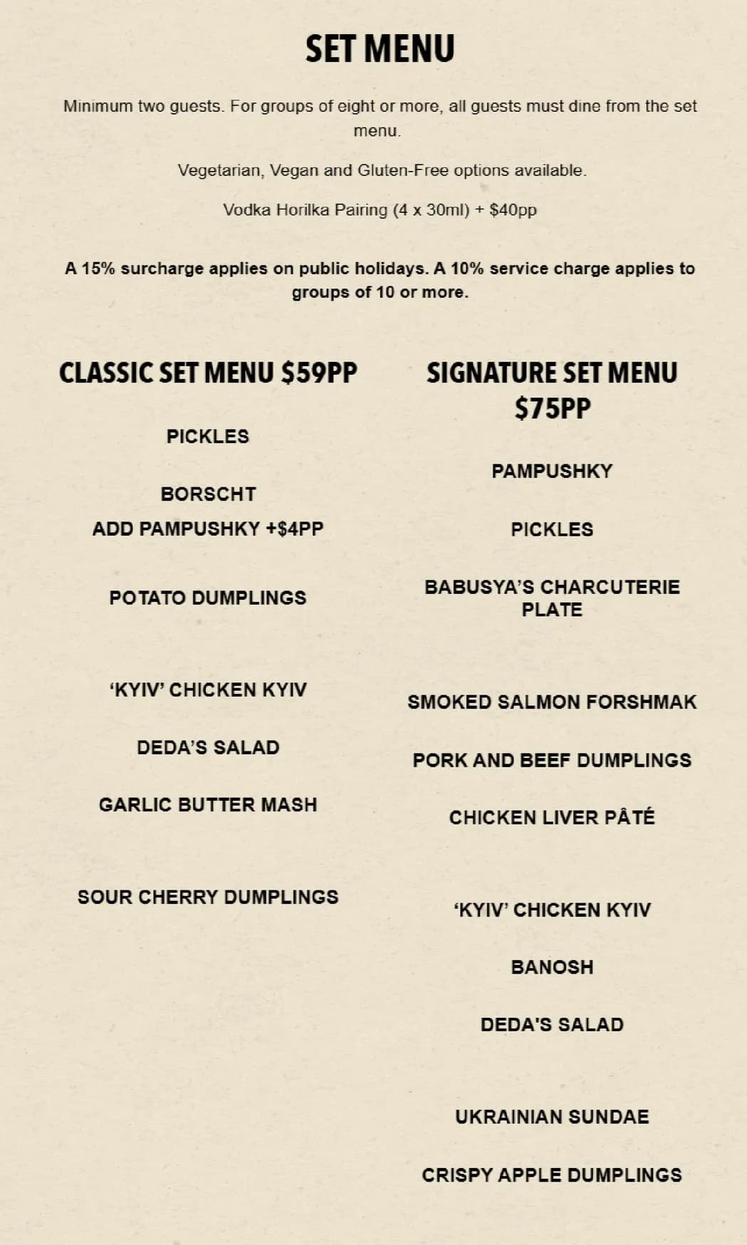 Kyiv Social menu, page 4