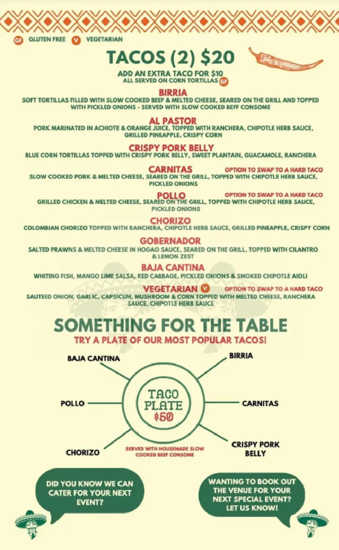 Los Muchachos menu, page 5