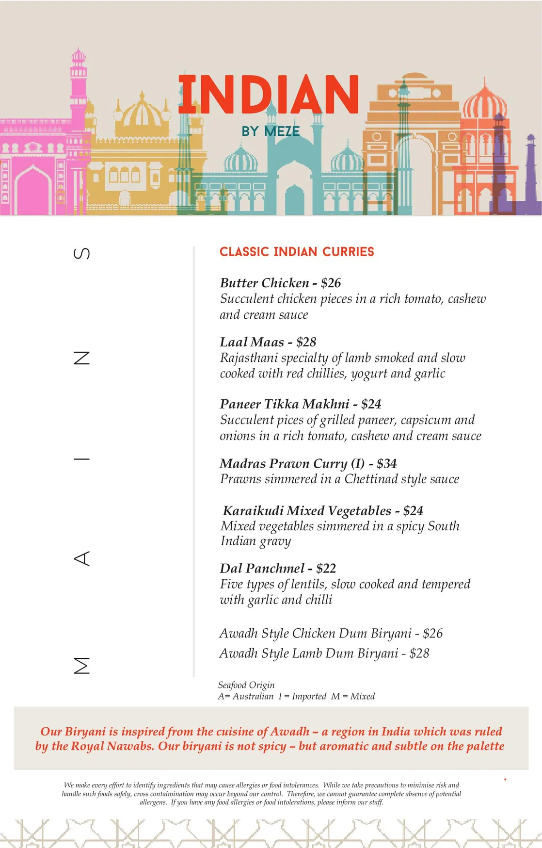 Meze Restaurant menu, page 7