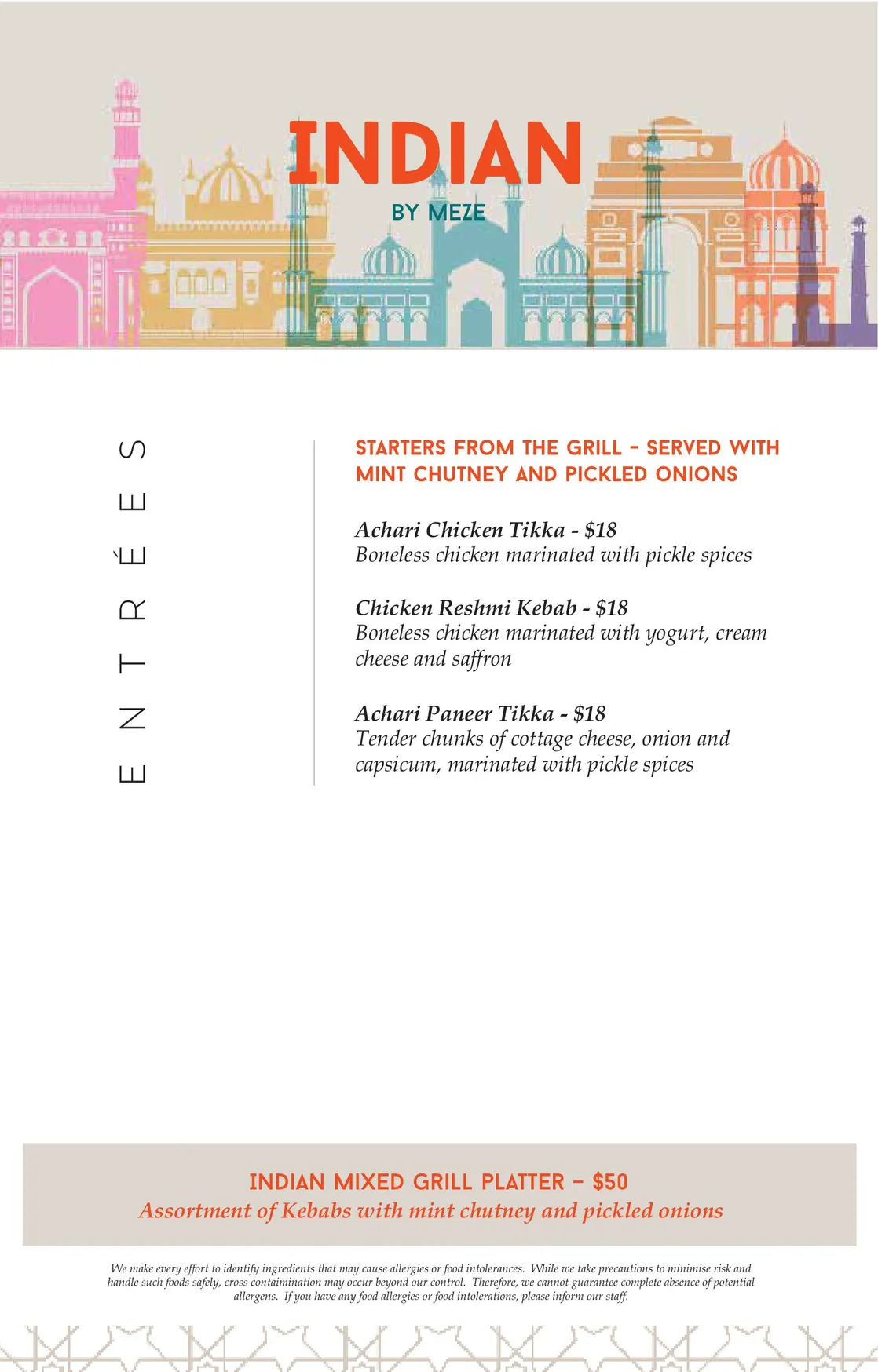 Meze Restaurant menu, page 6