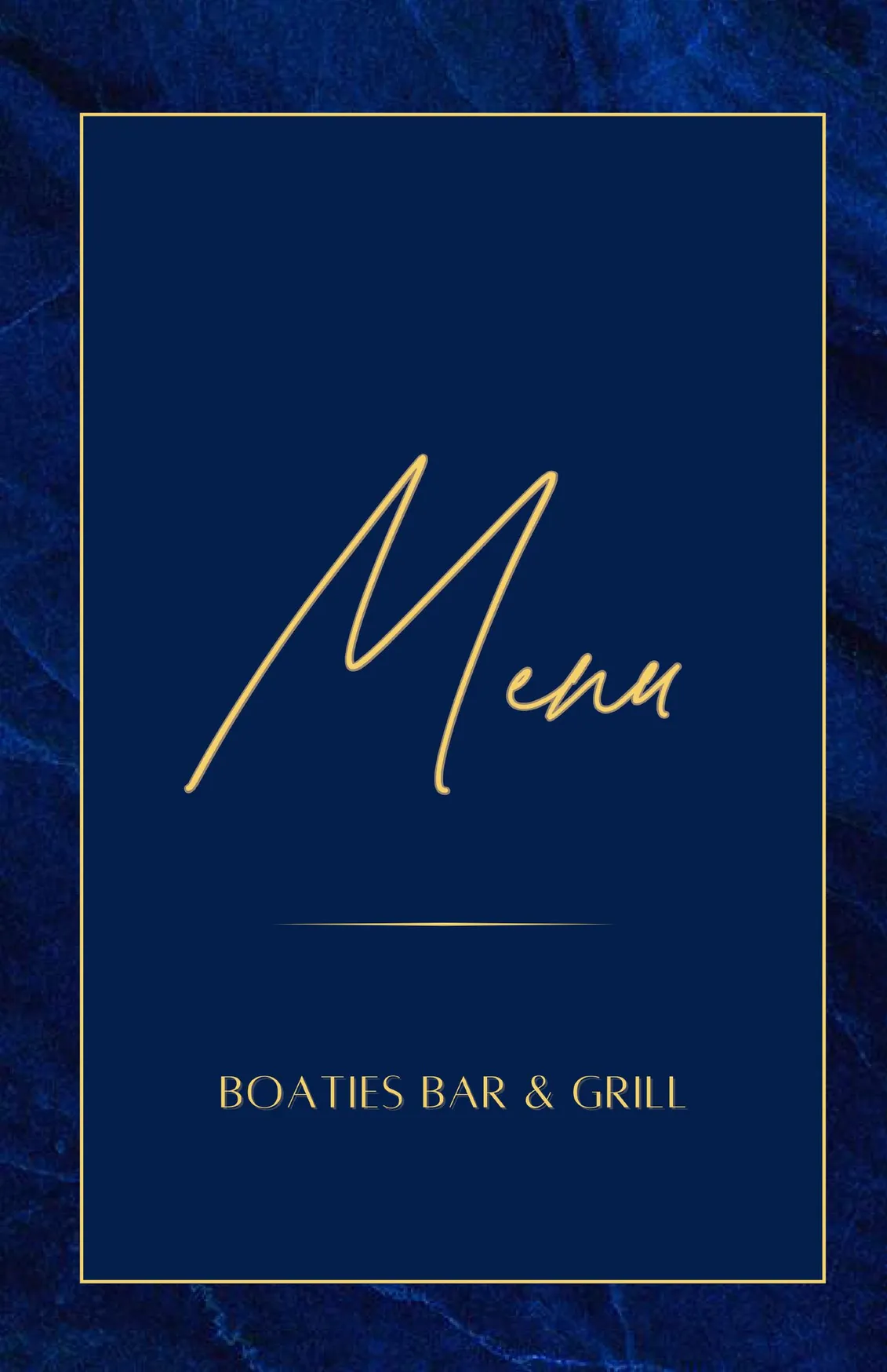 Boaties at Yorkeys Knob Boating Club menu, page 1