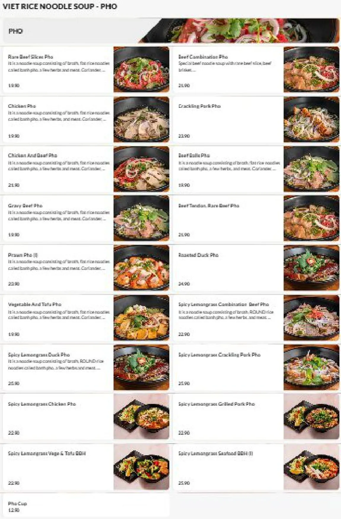 OGRILL / Saigon Express Lounge & Bar menu, page 4