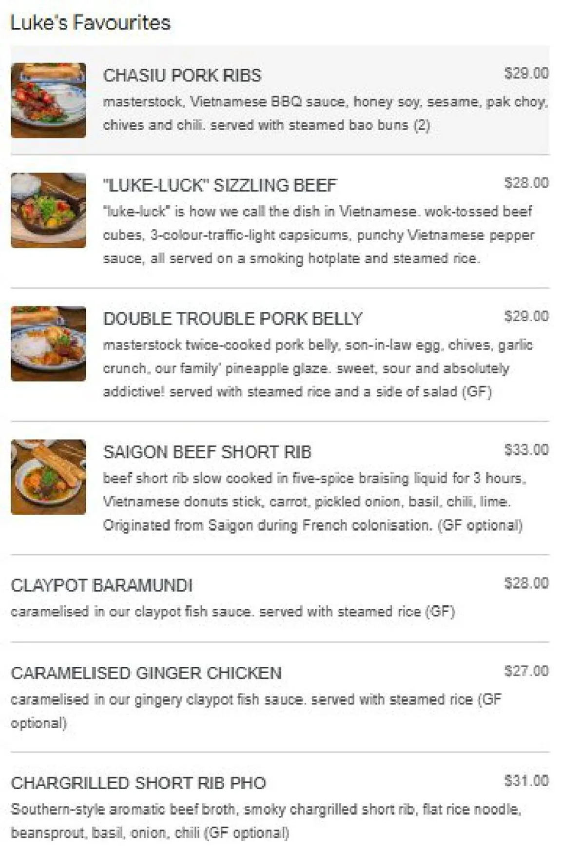 Grandma Đặng menu, page 5