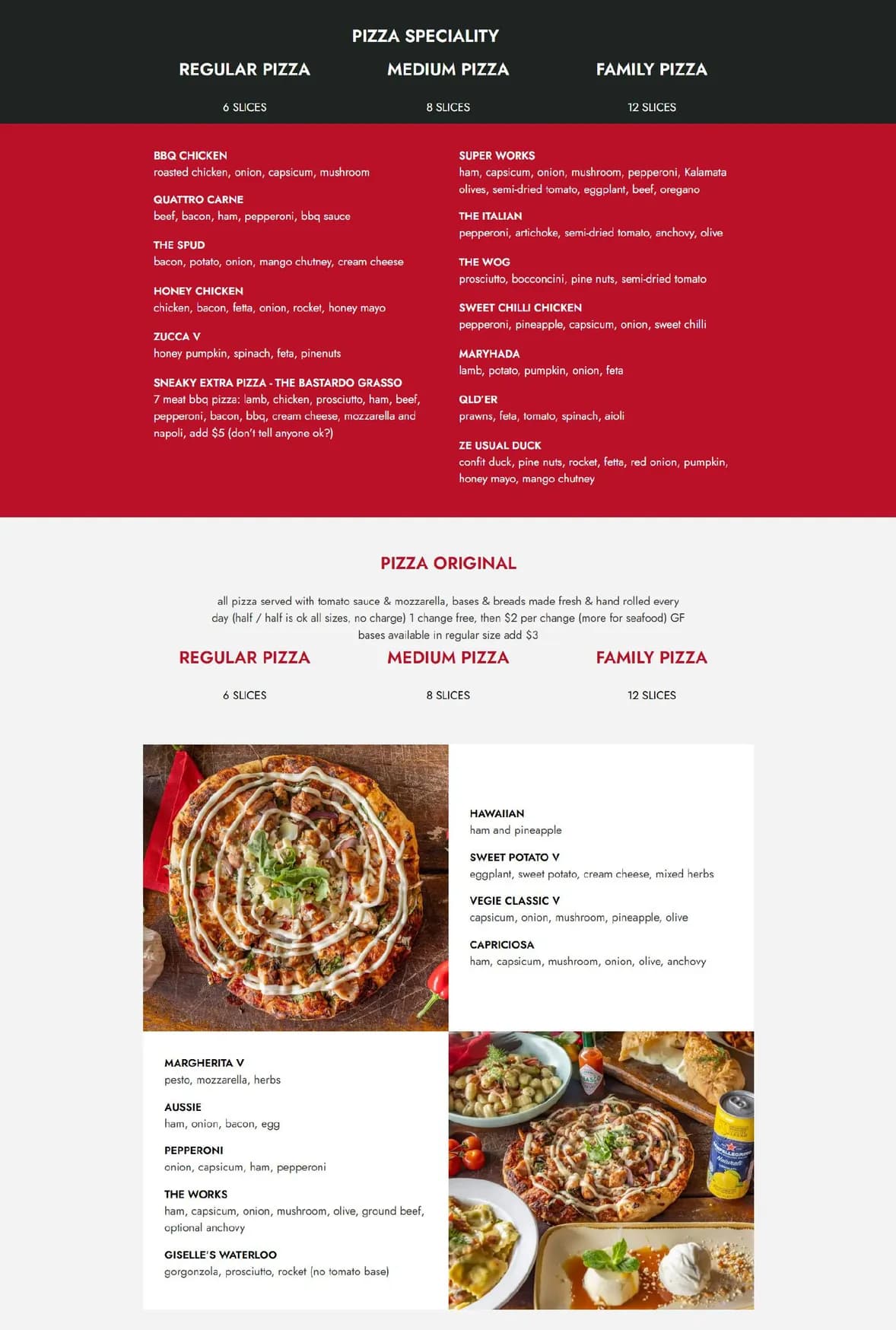 Elio’s Osteria menu, page 4