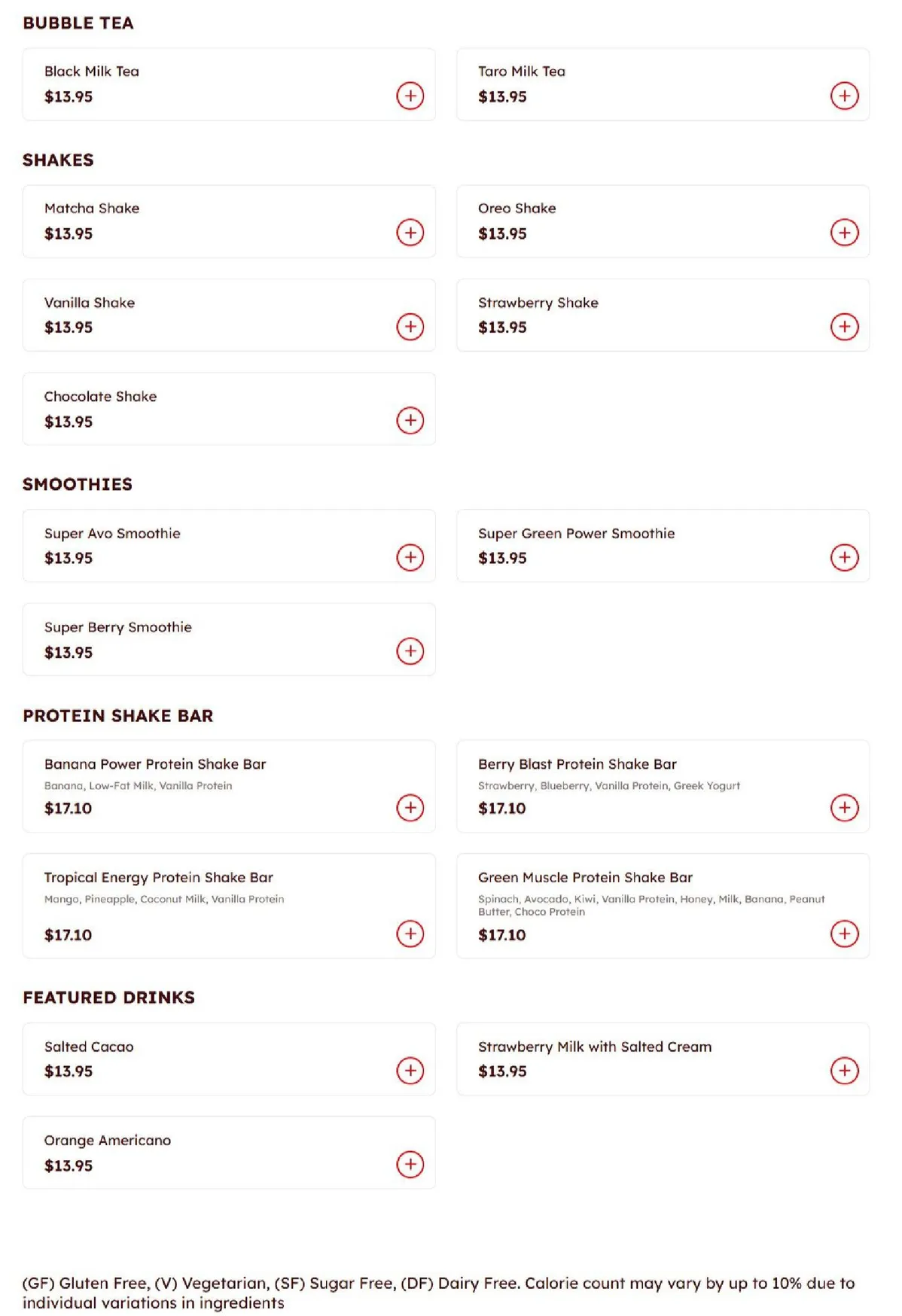 Leon's Pho and Roll menu, page 4