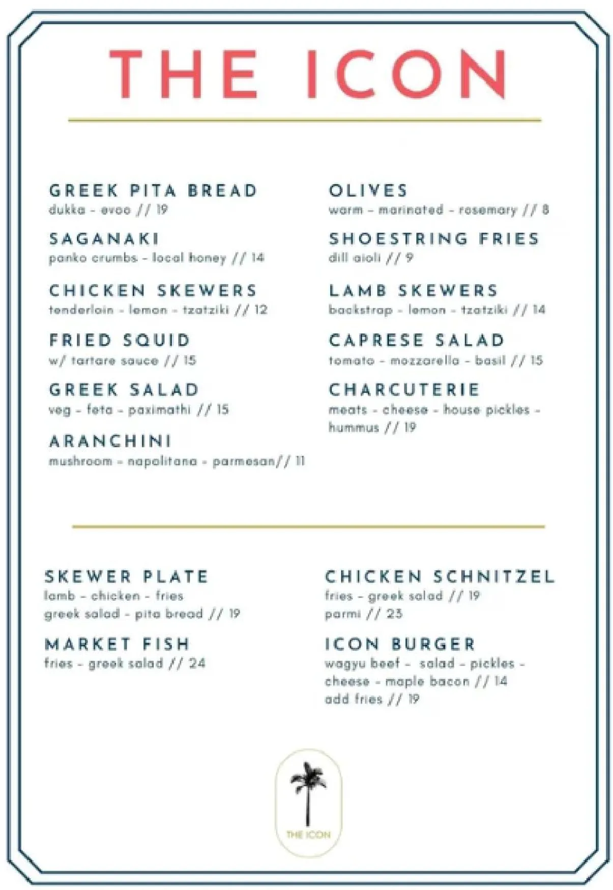 The Icon menu, page 4