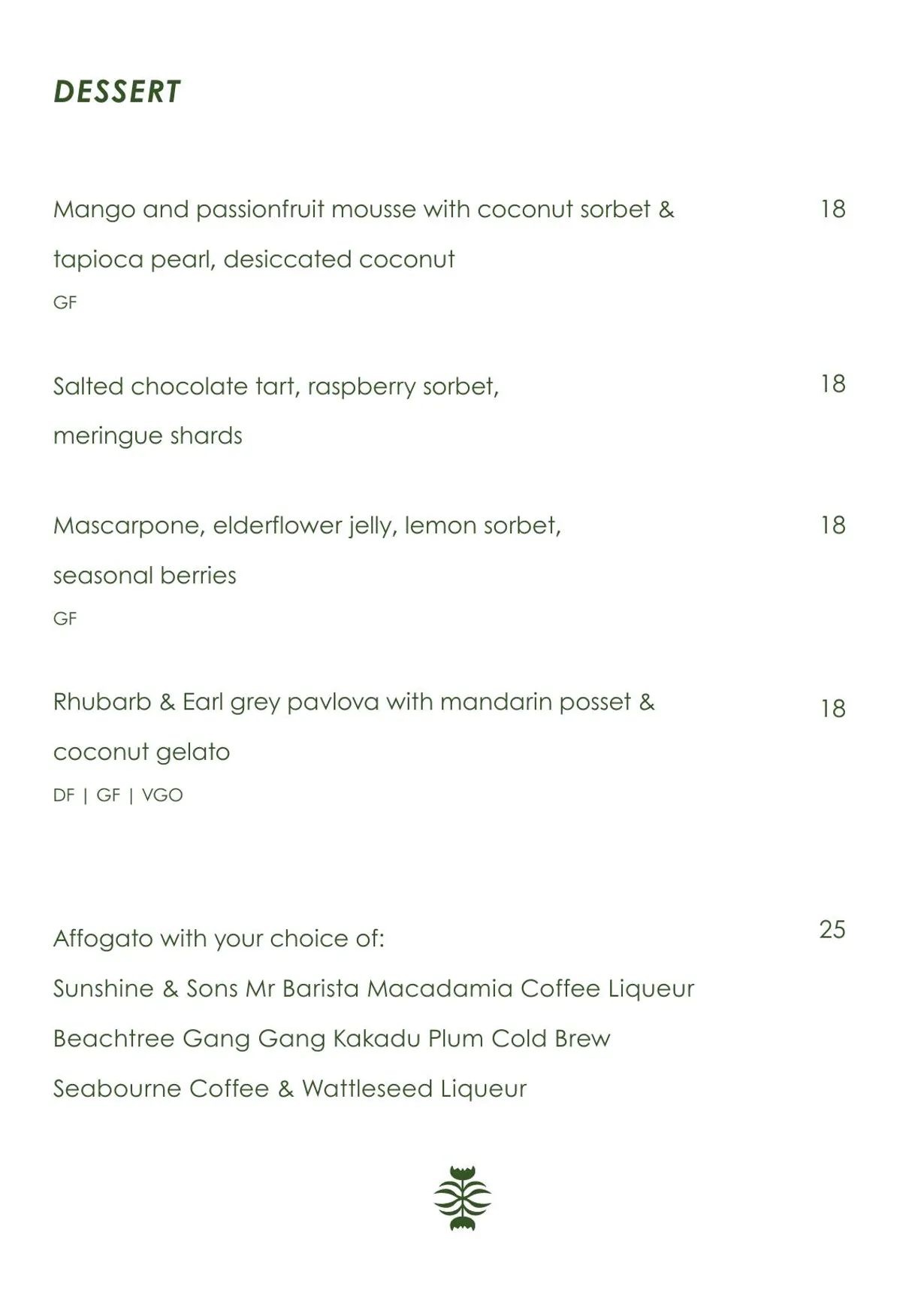 ēthos at Alsahwa Estate menu, page 5