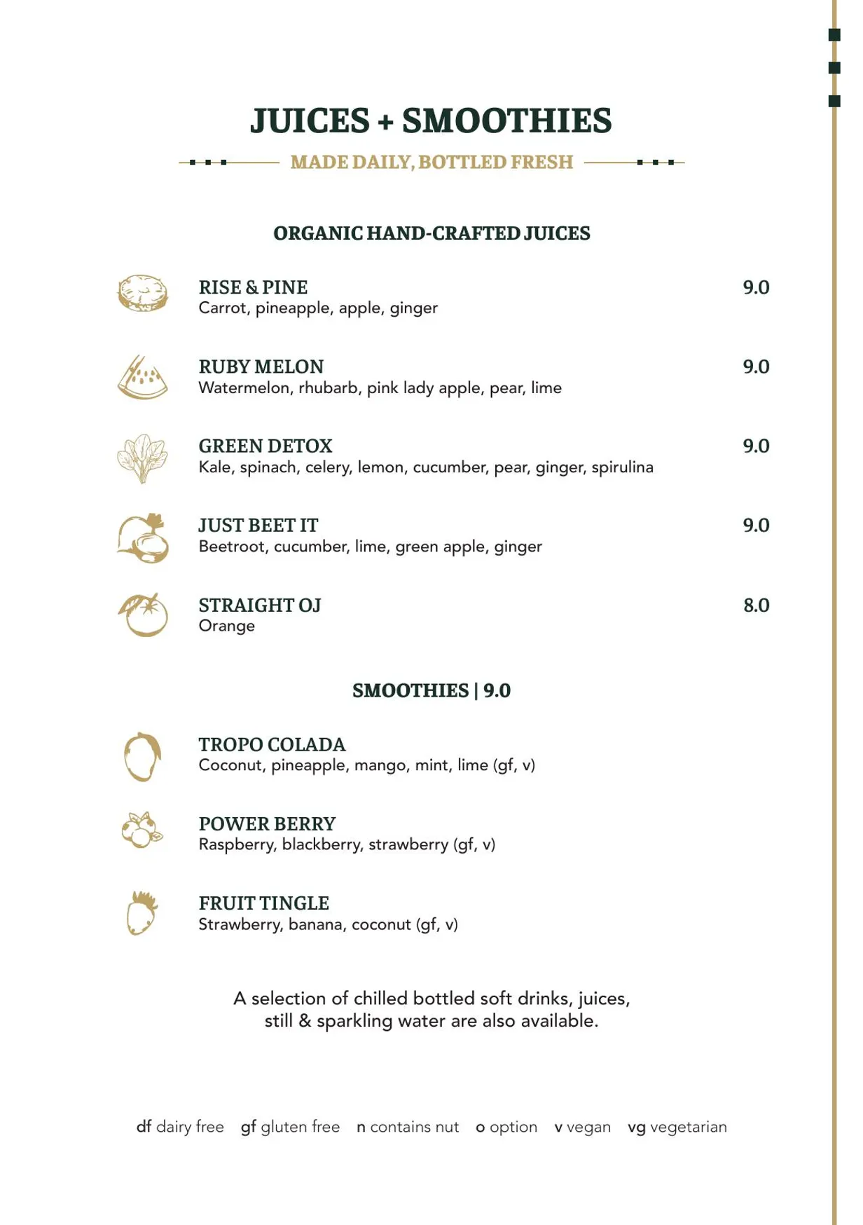 Belle Époque menu, page 4