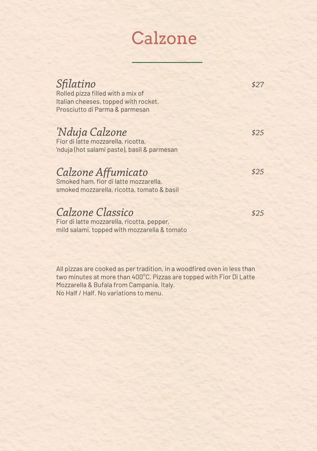 Aperitivo menu, page 6