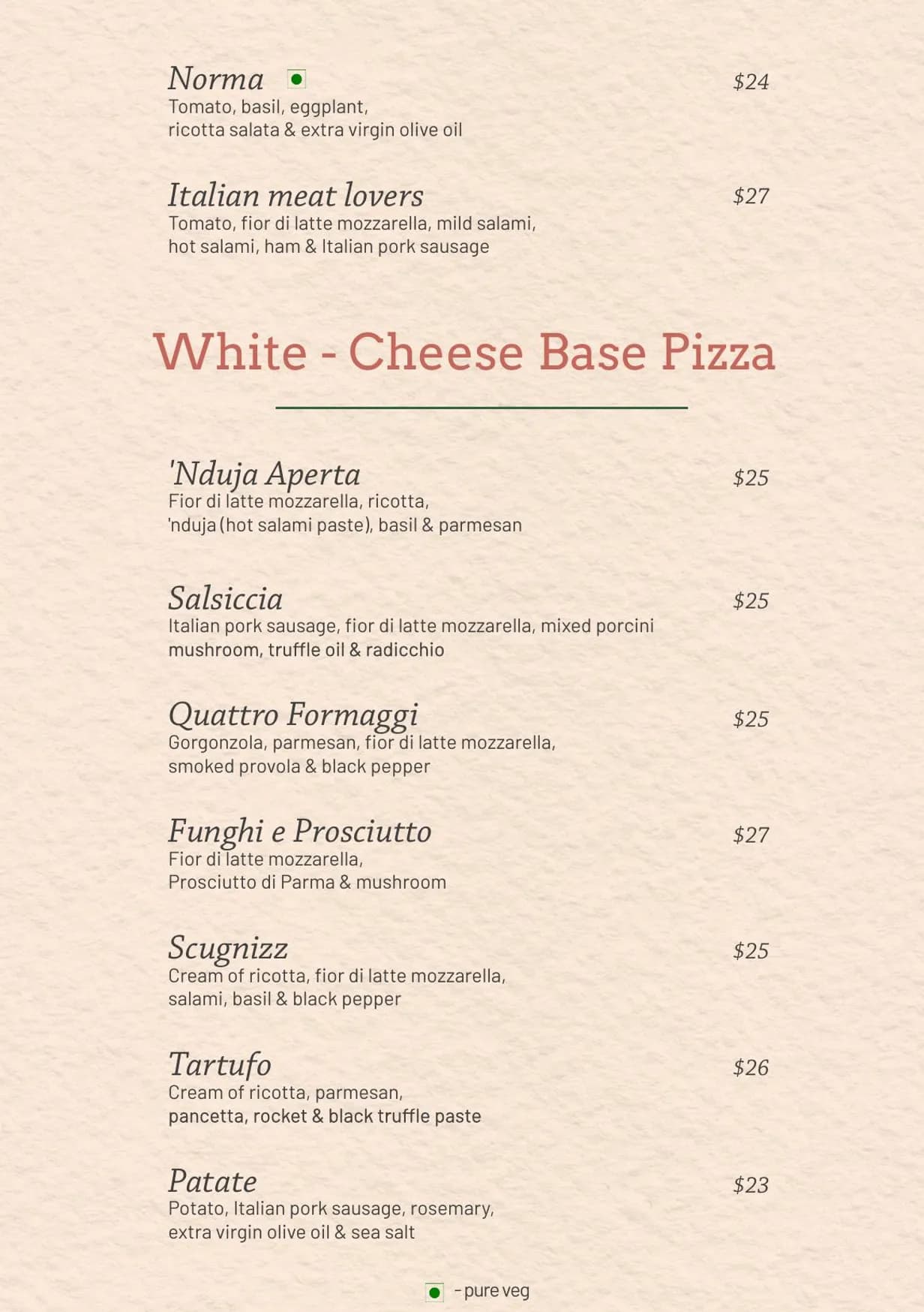 Aperitivo menu, page 5