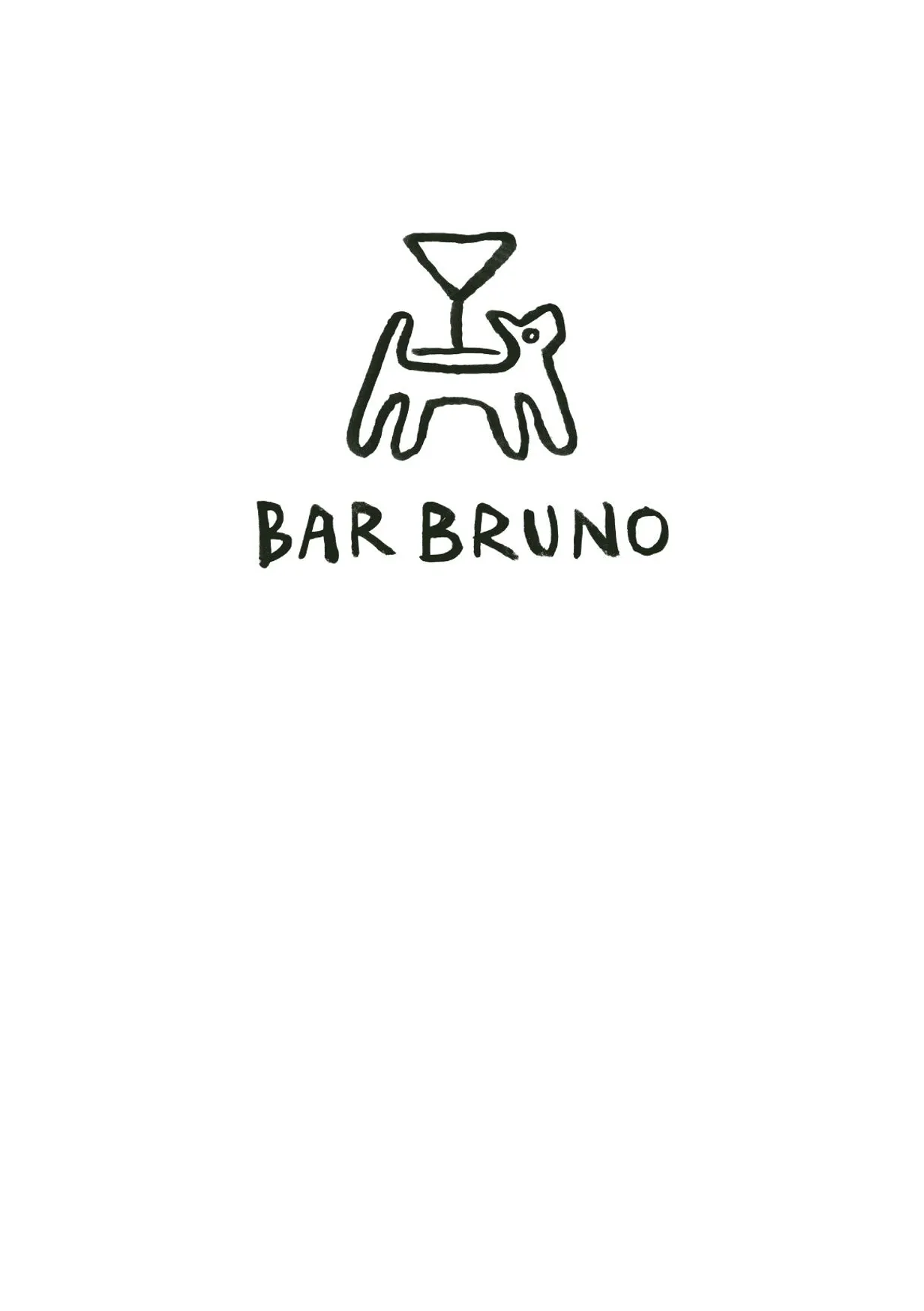 Bar Bruno menu, page 2