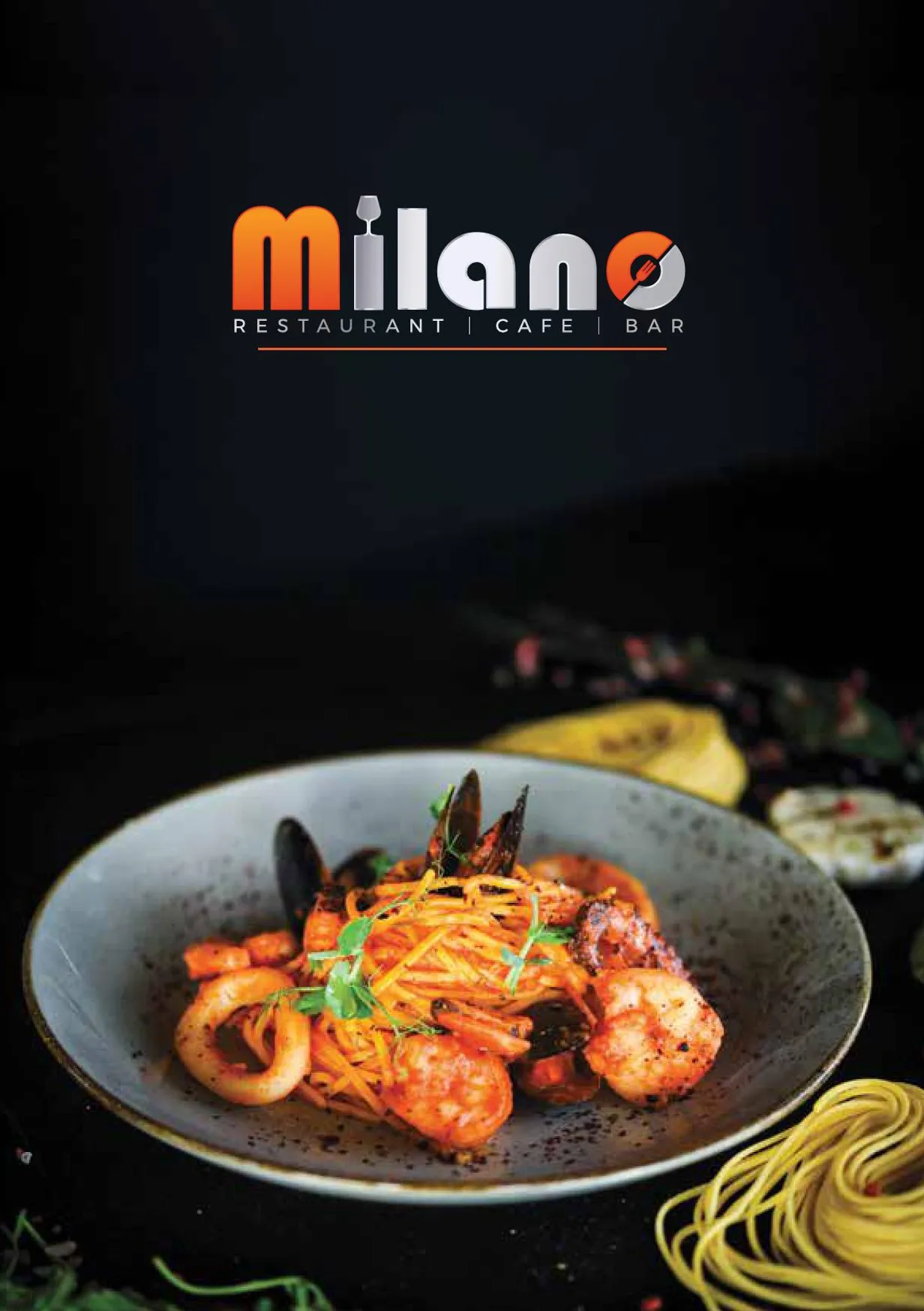 Milano menu, page 1