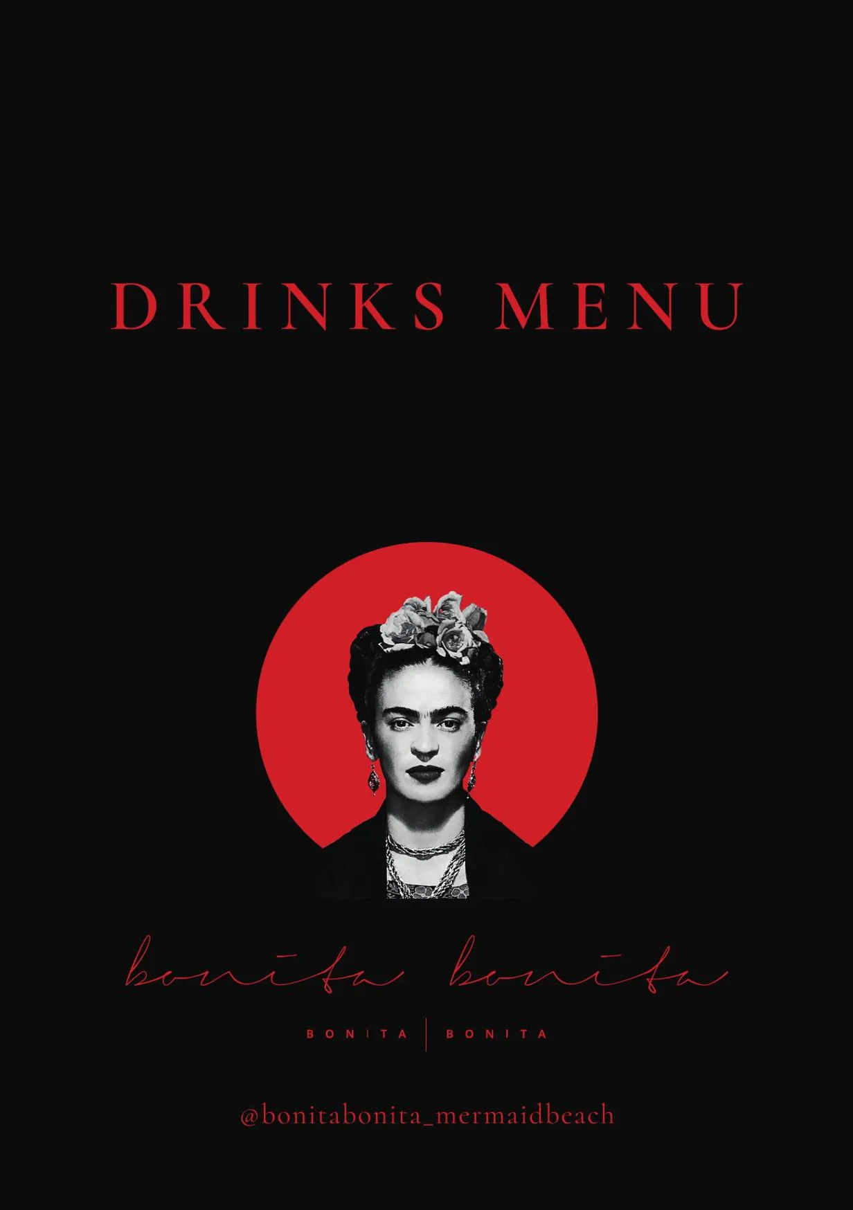 Bonita Bonita menu, page 3