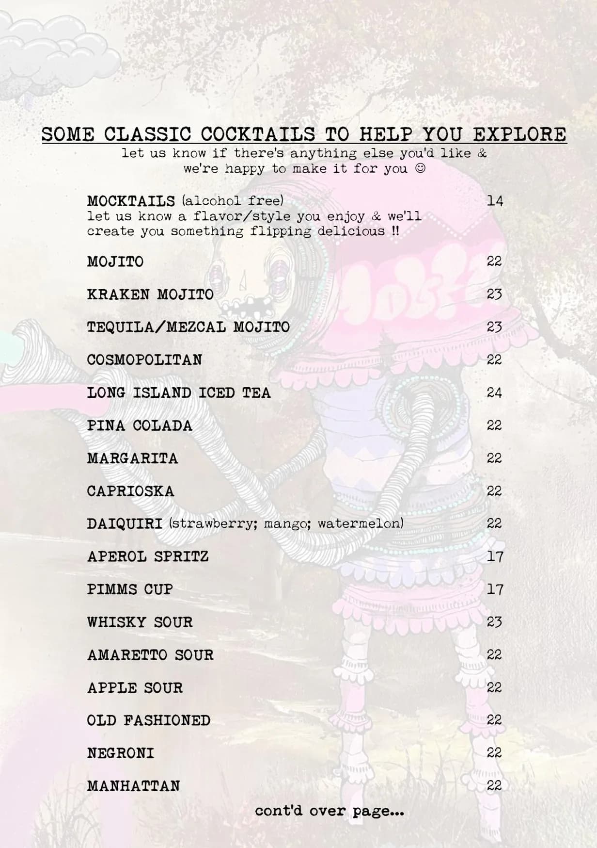 Element Bar menu, page 6
