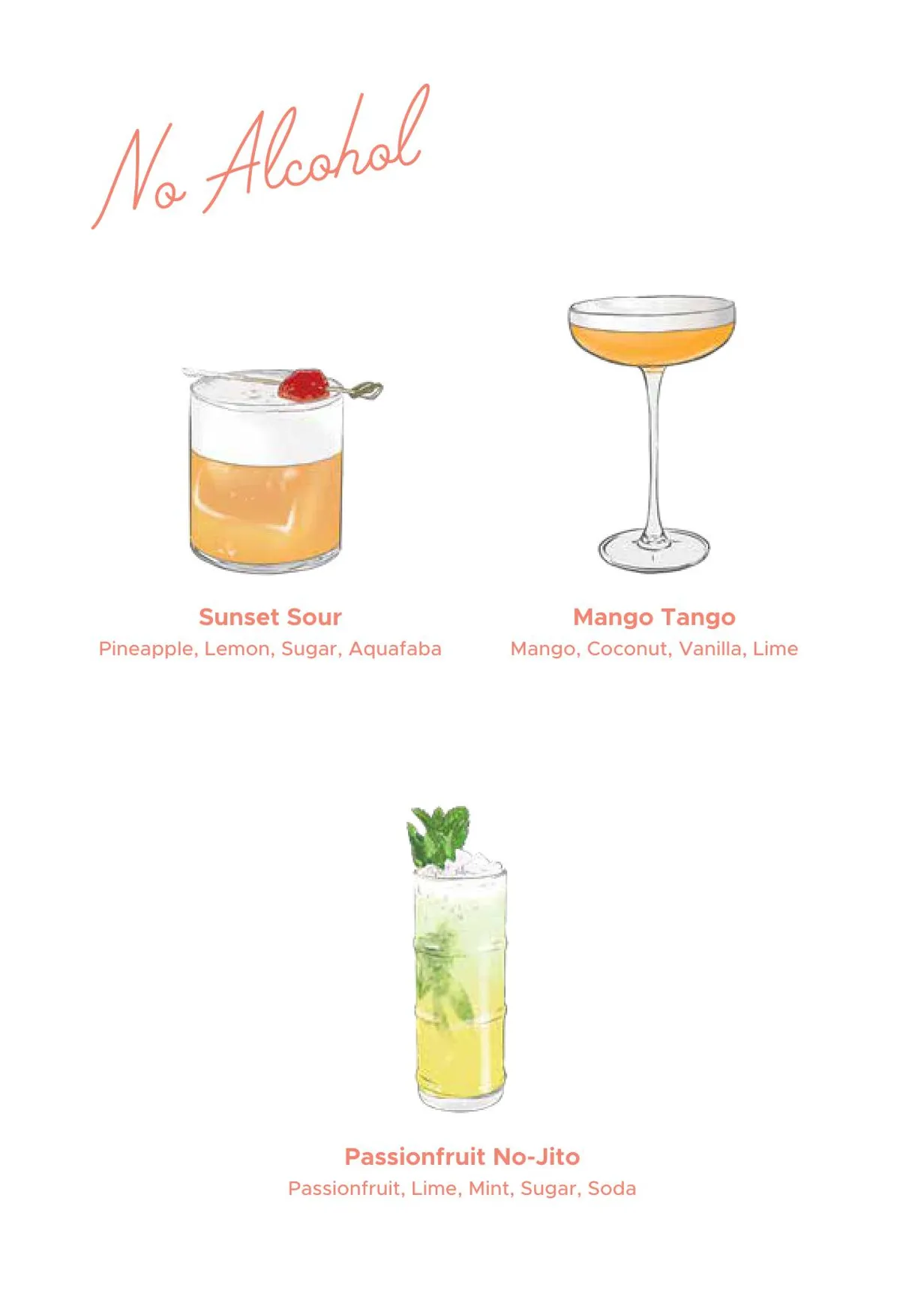 Cabana Bar menu, page 17