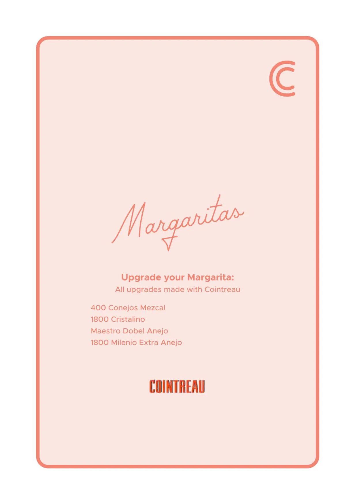 Cabana Bar menu, page 3