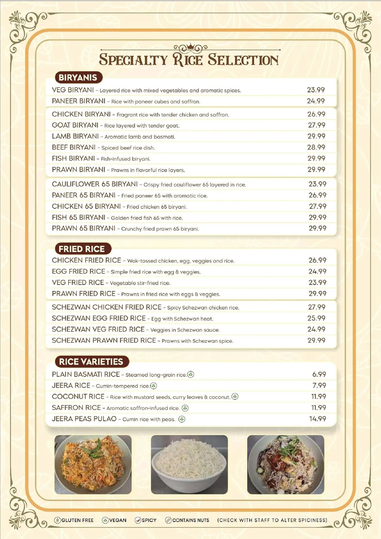 Hello India Bunbury menu, page 8