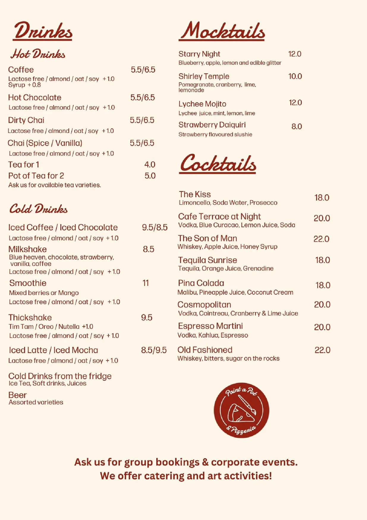 Paint a Pot menu, page 4