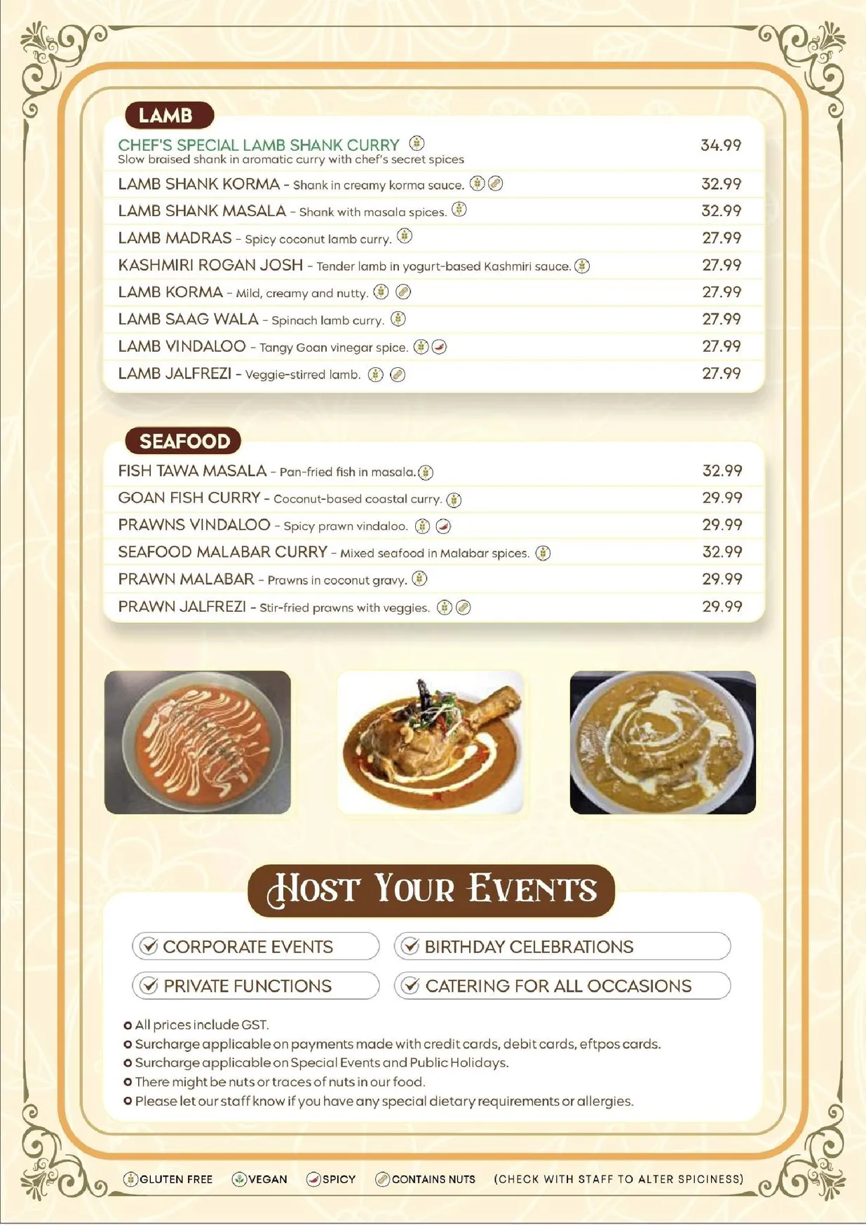 Hello India Bunbury menu, page 7