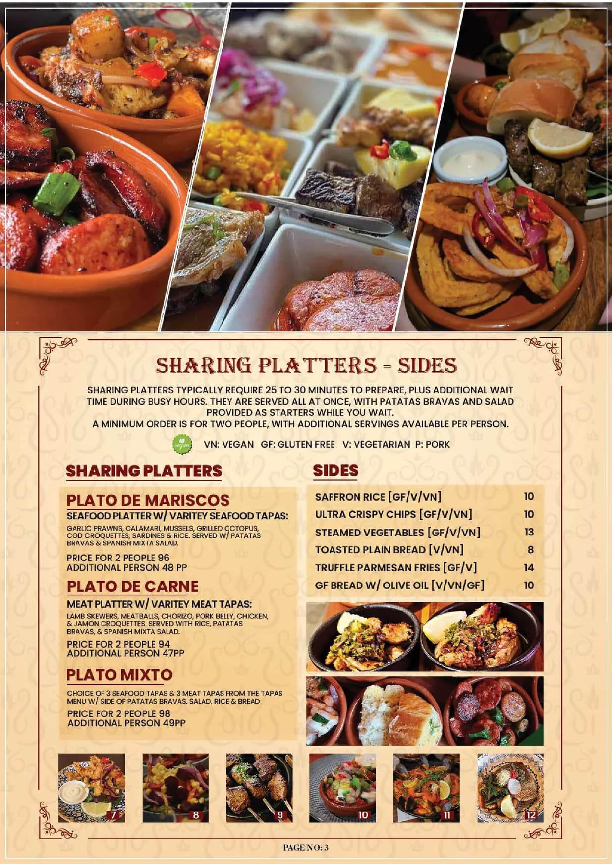 Lola Cocina Spanish Restaurant menu, page 4