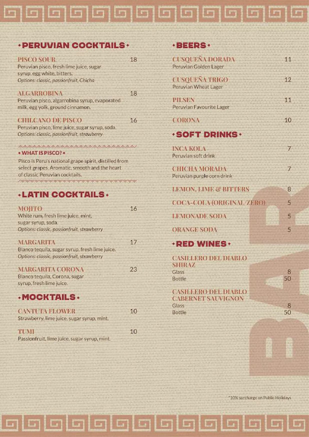 Moche menu, page 2