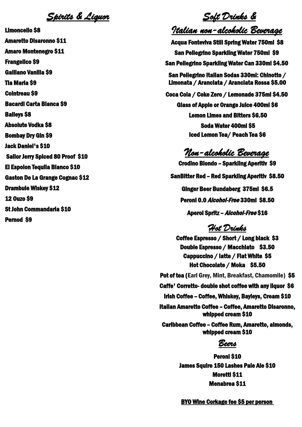 Simo's Kitchen menu, page 4
