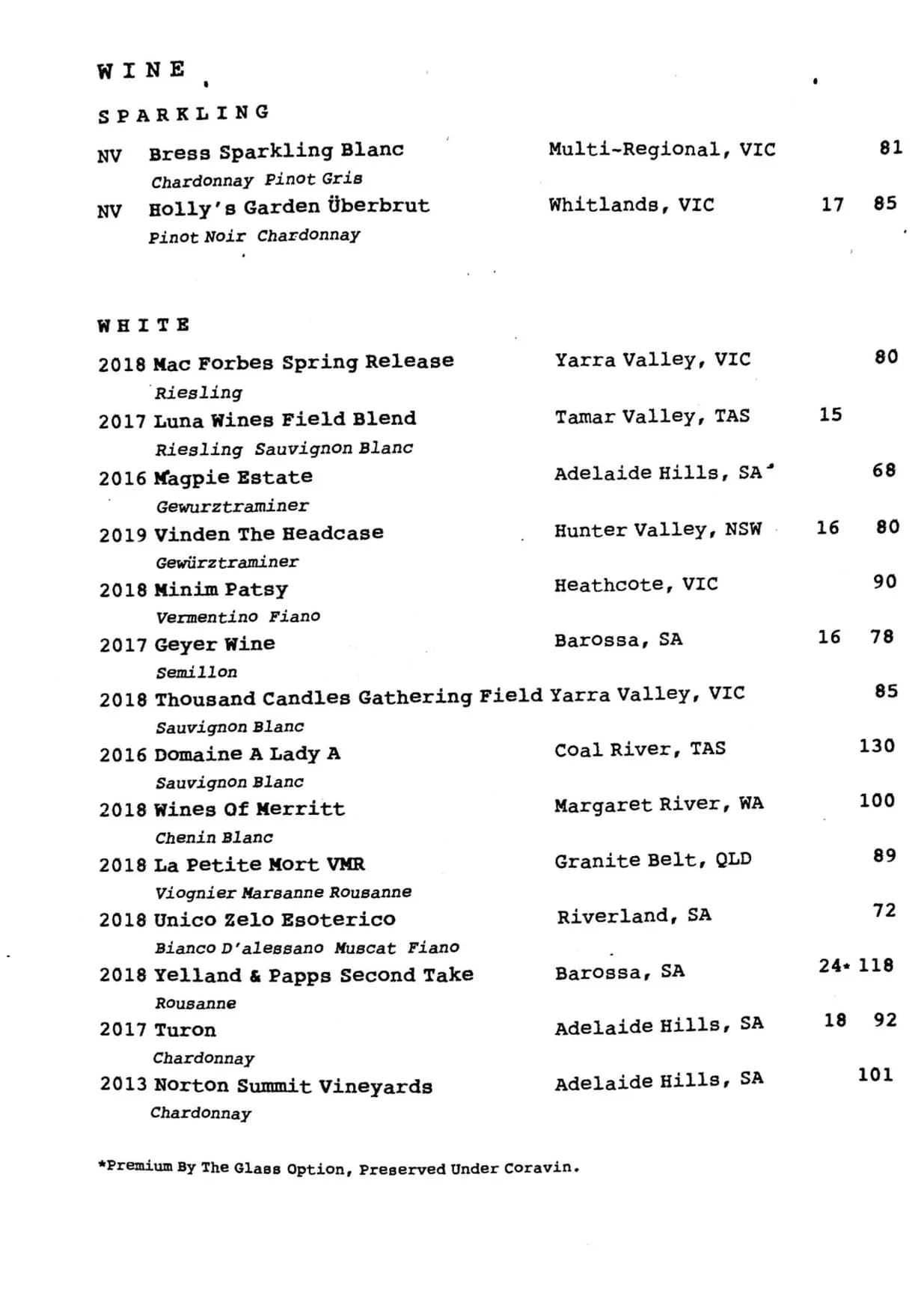 Hartsyard menu, page 2