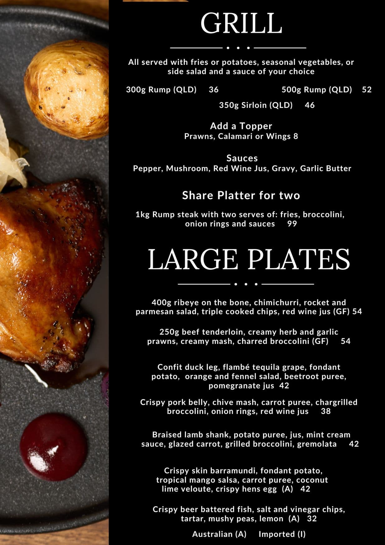 The Cotton Club menu, page 3