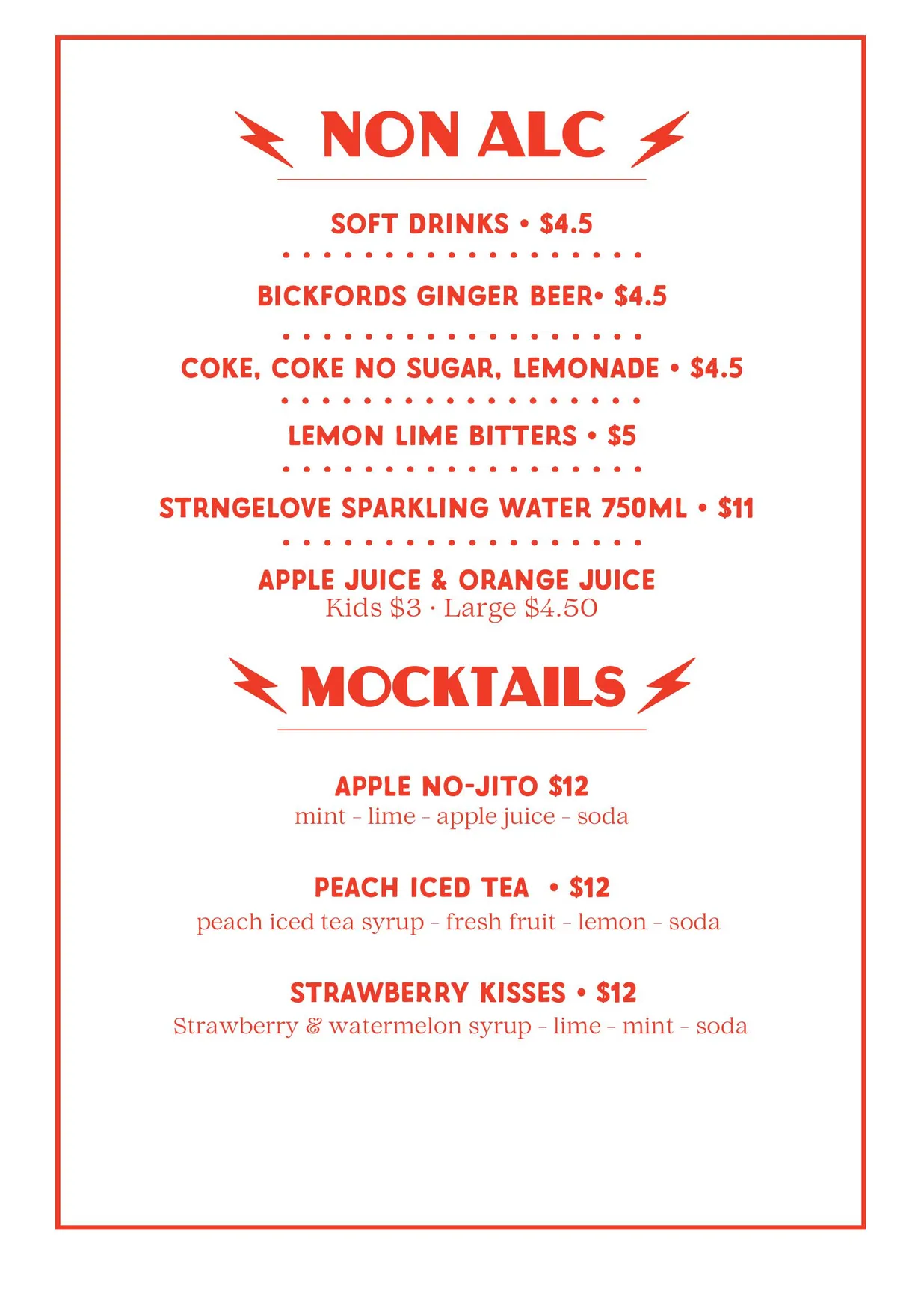 Drifter's Pizza Bar menu, page 12
