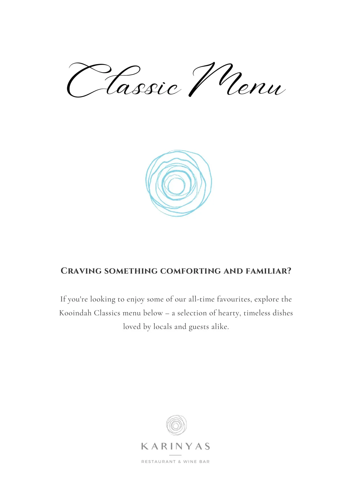 Karinyas Restaurant & Wine Bar menu, page 7