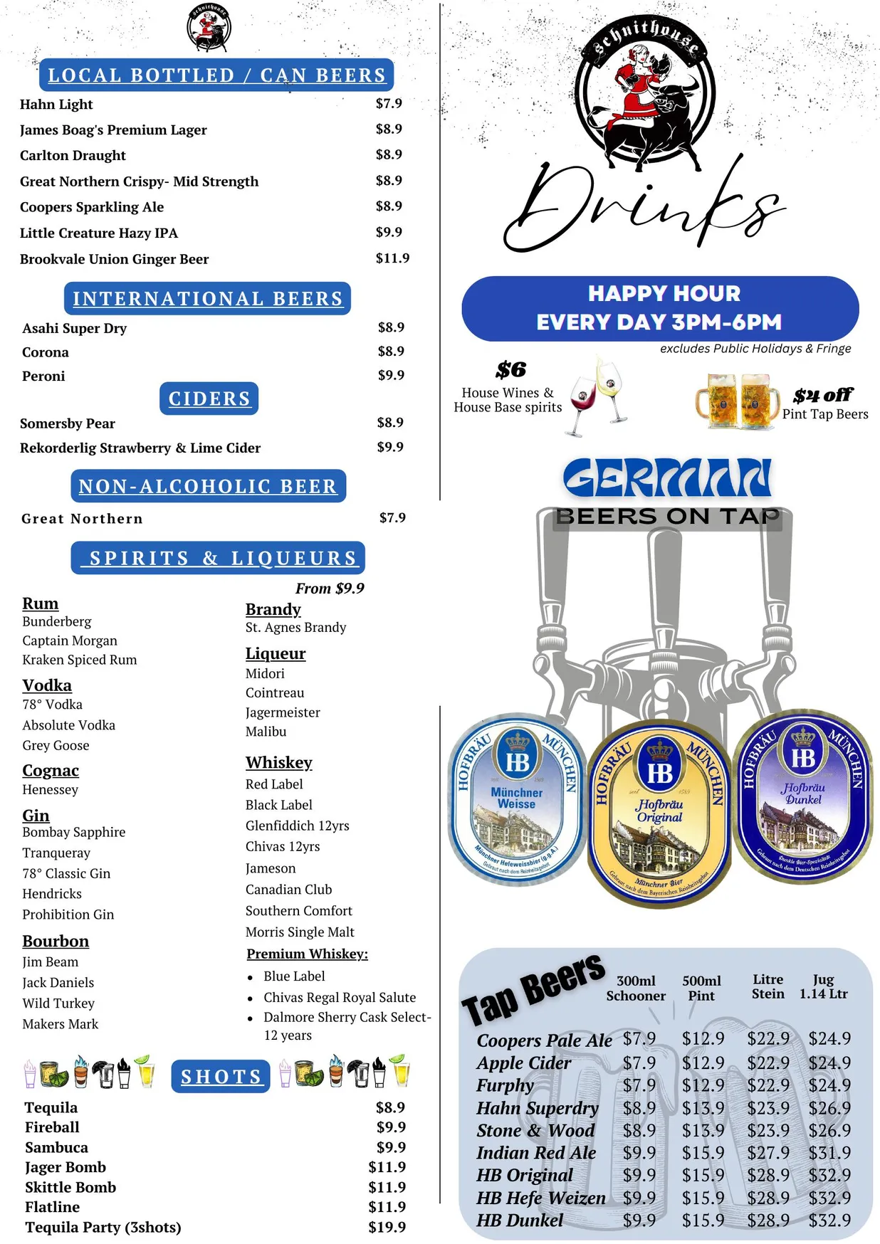 Schnithouse Port menu, page 4