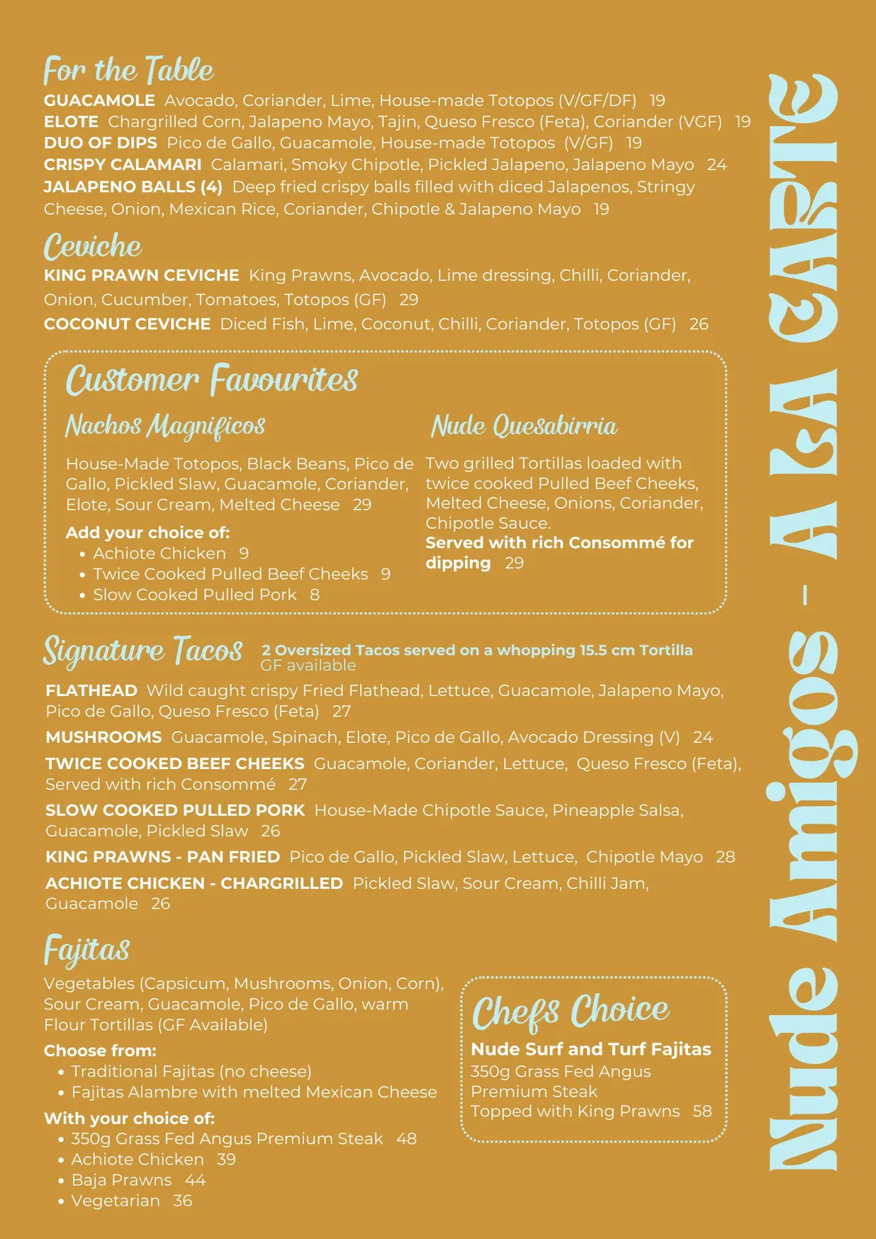 Nude Amigos menu, page 1