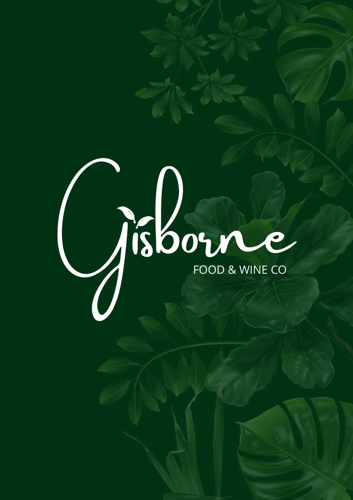 Gisborne Food and Wine Co menu, page 1