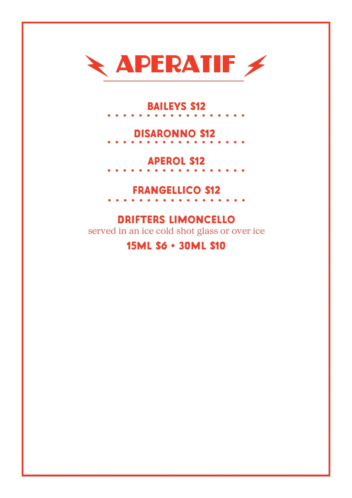 Drifter's Pizza Bar menu, page 13