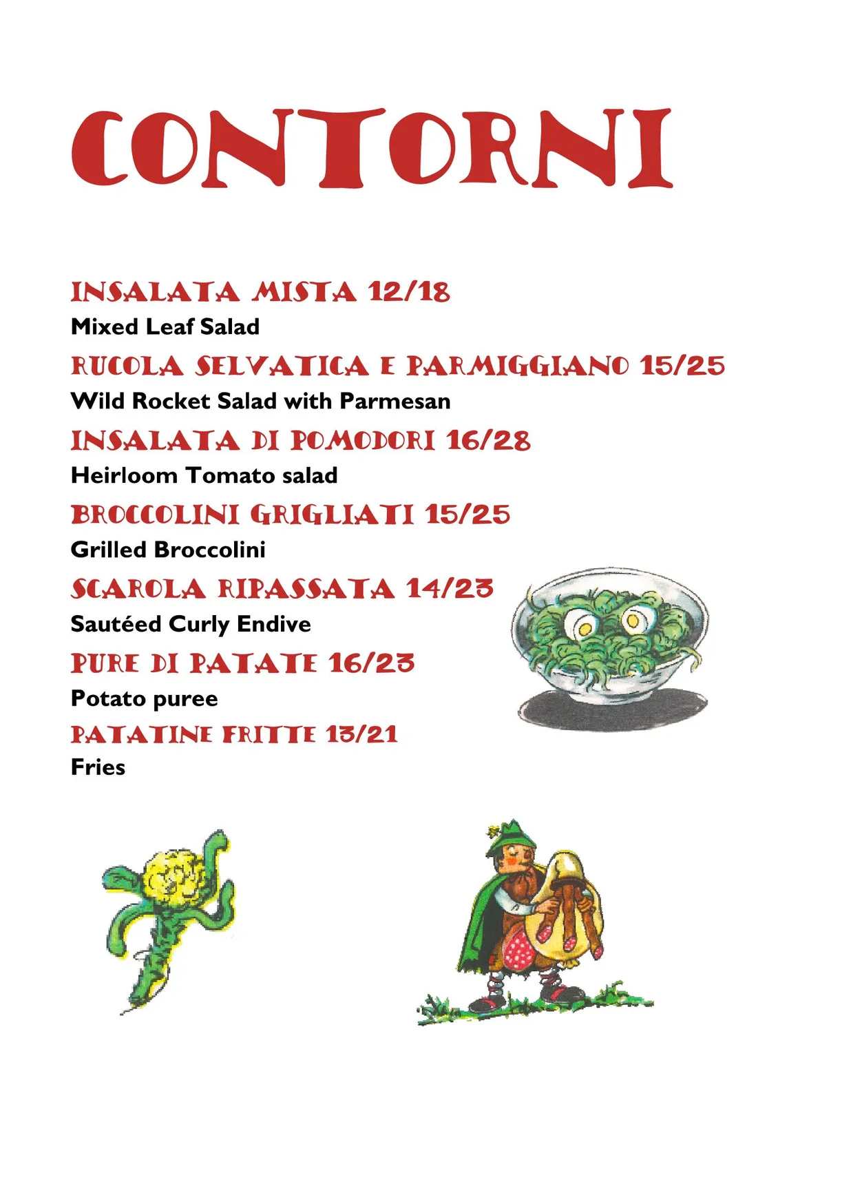Norcino menu, page 6