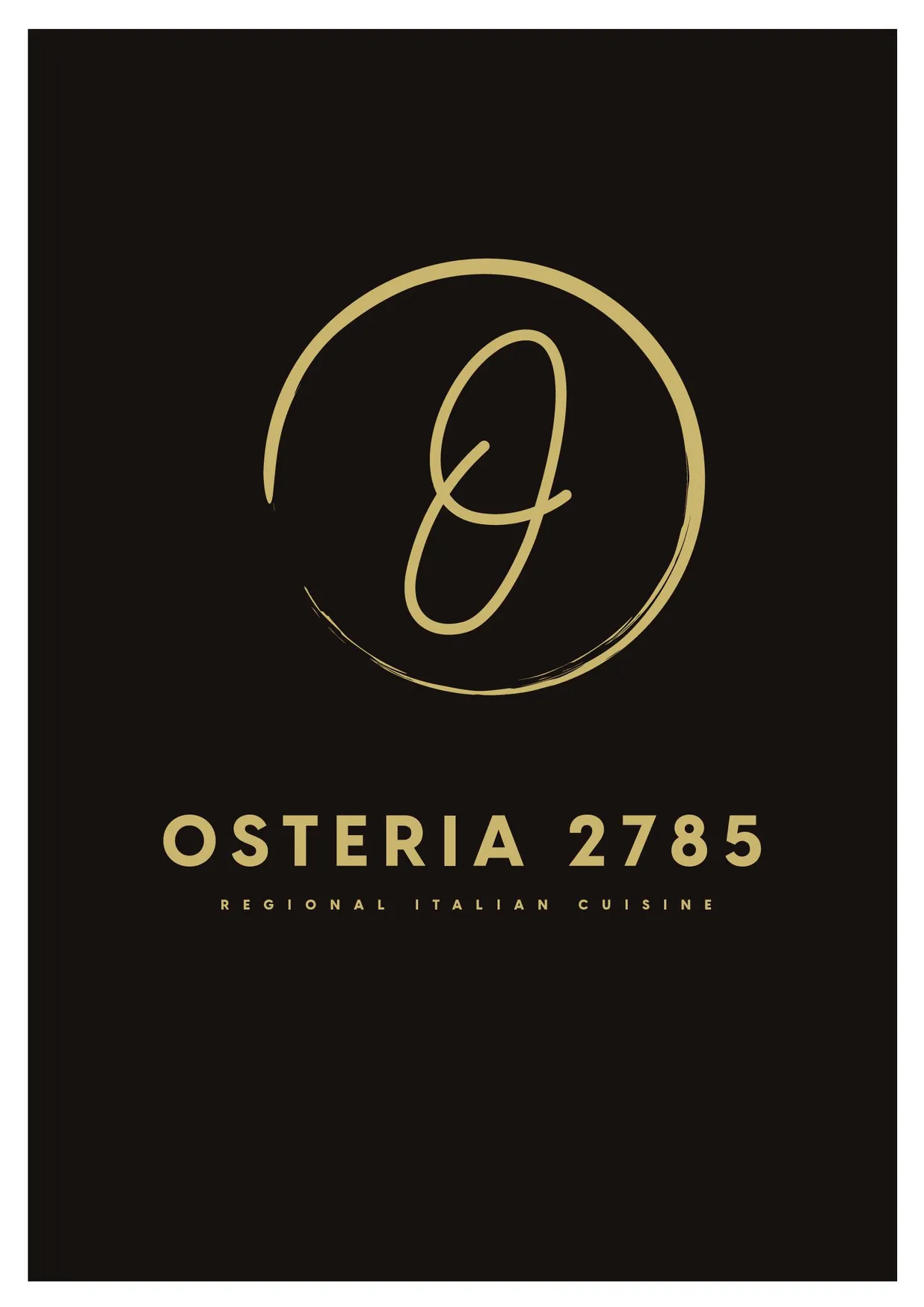 Osteria 2785 menu, page 1