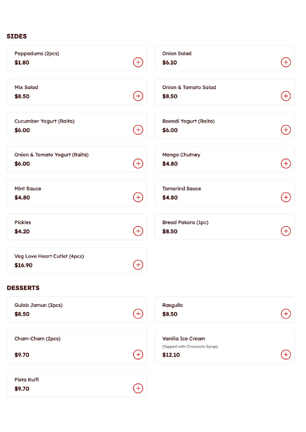 Brew & Spice by Masala Art menu, page 8