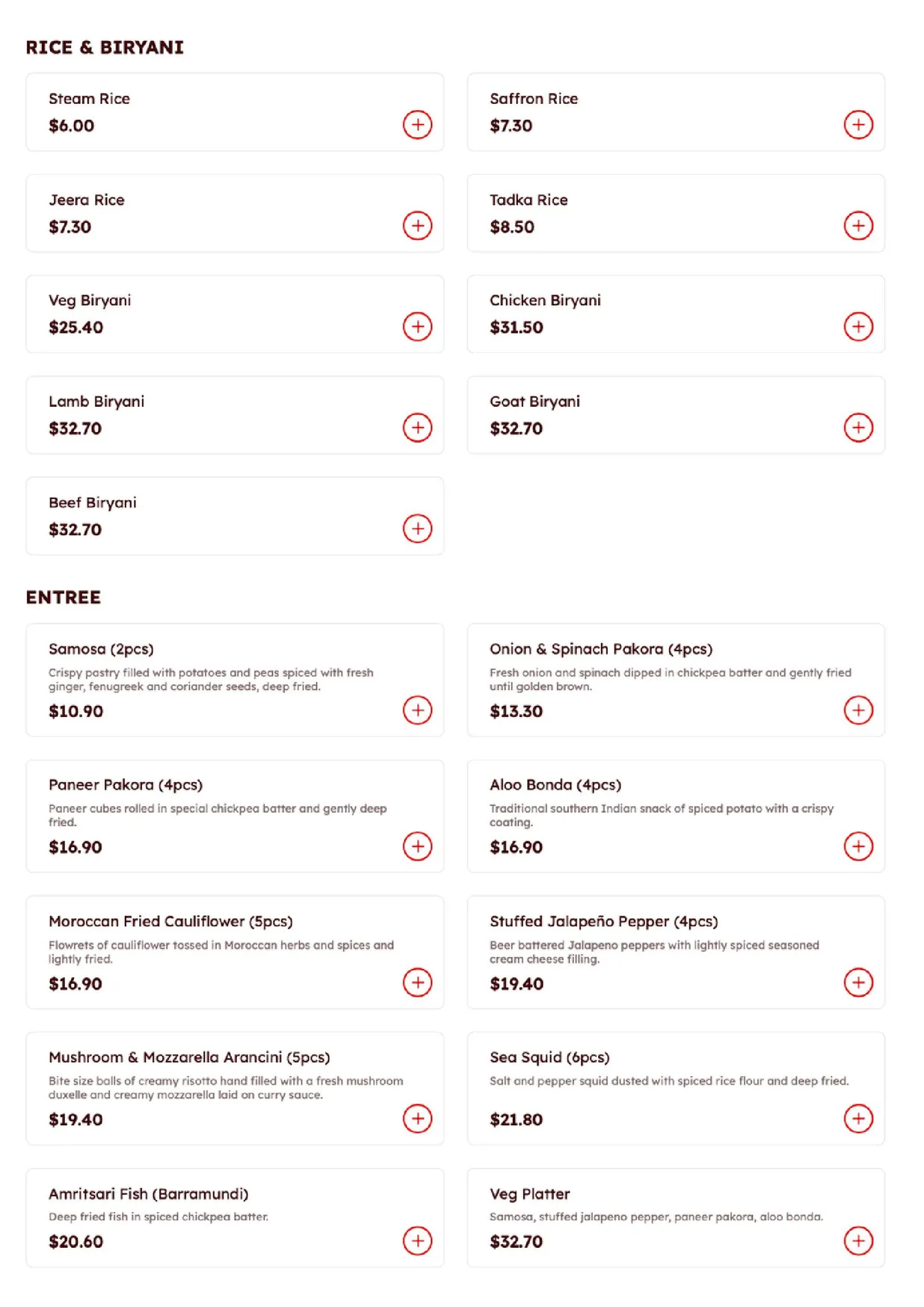 Brew & Spice by Masala Art menu, page 3