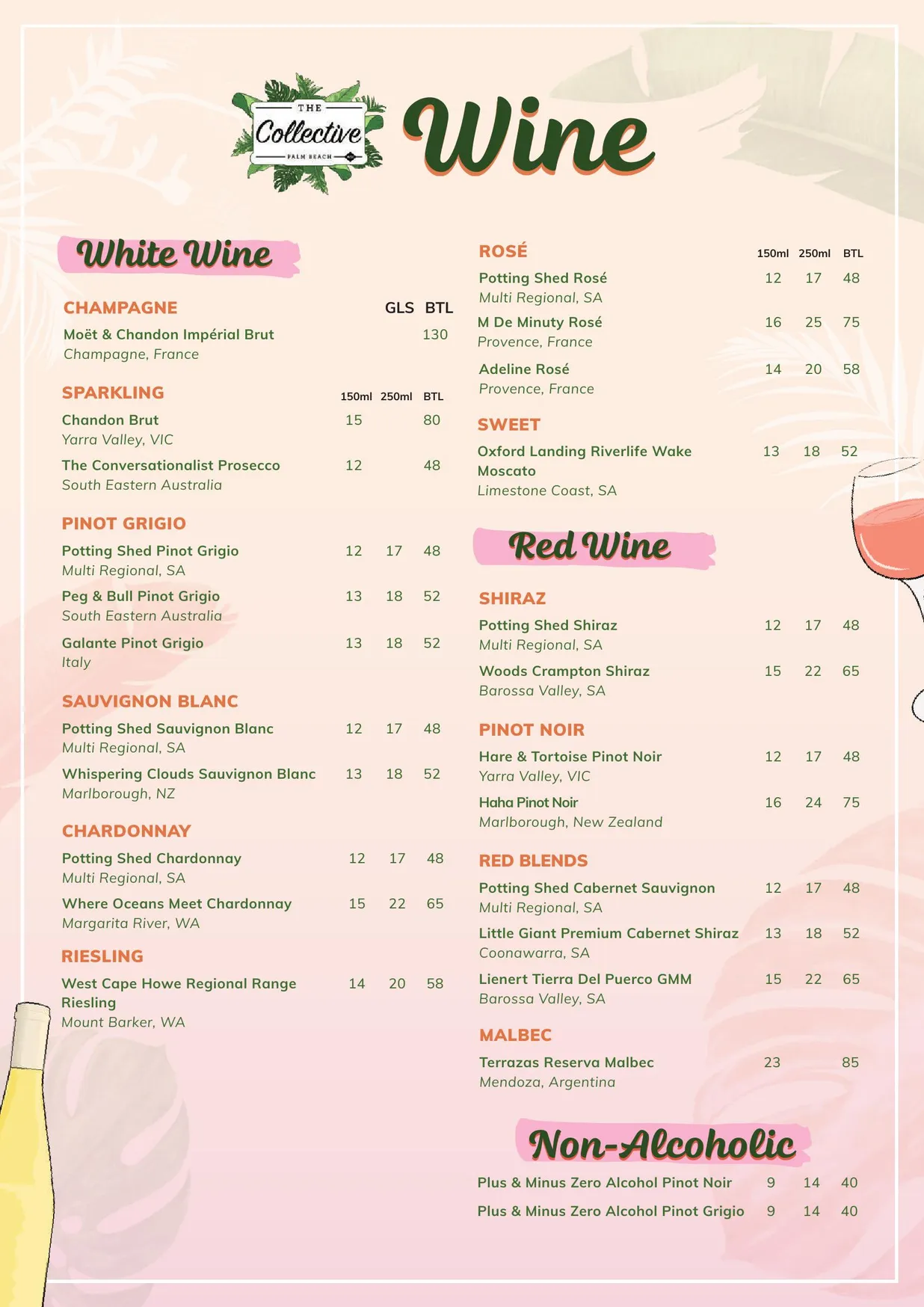 The Collective menu, page 7